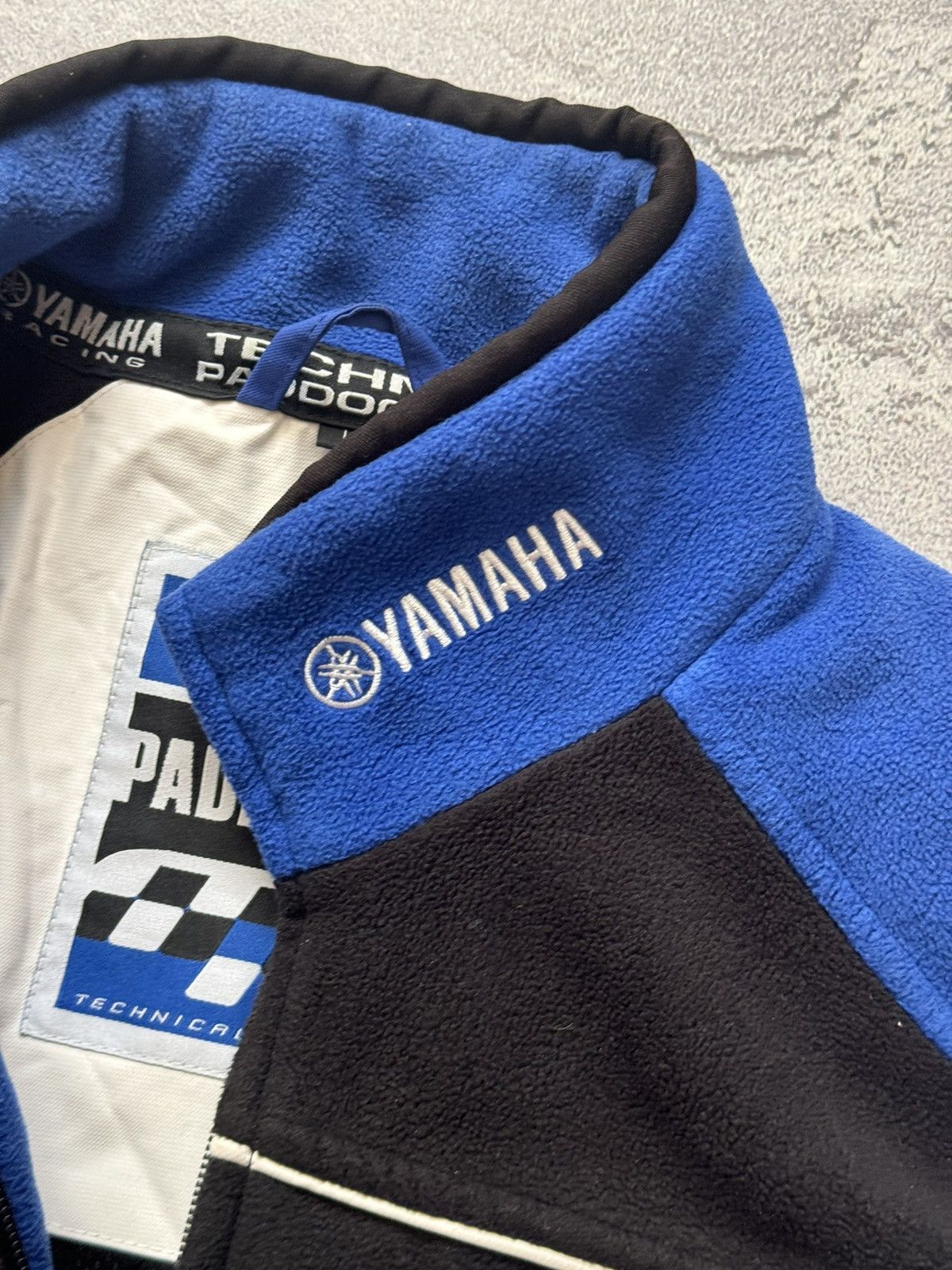 Vintage × Yamaha Yamaha L blue fleece jacket bomber zip big logo Size US L / EU 52-54 / 3 - 20 Thumbnail