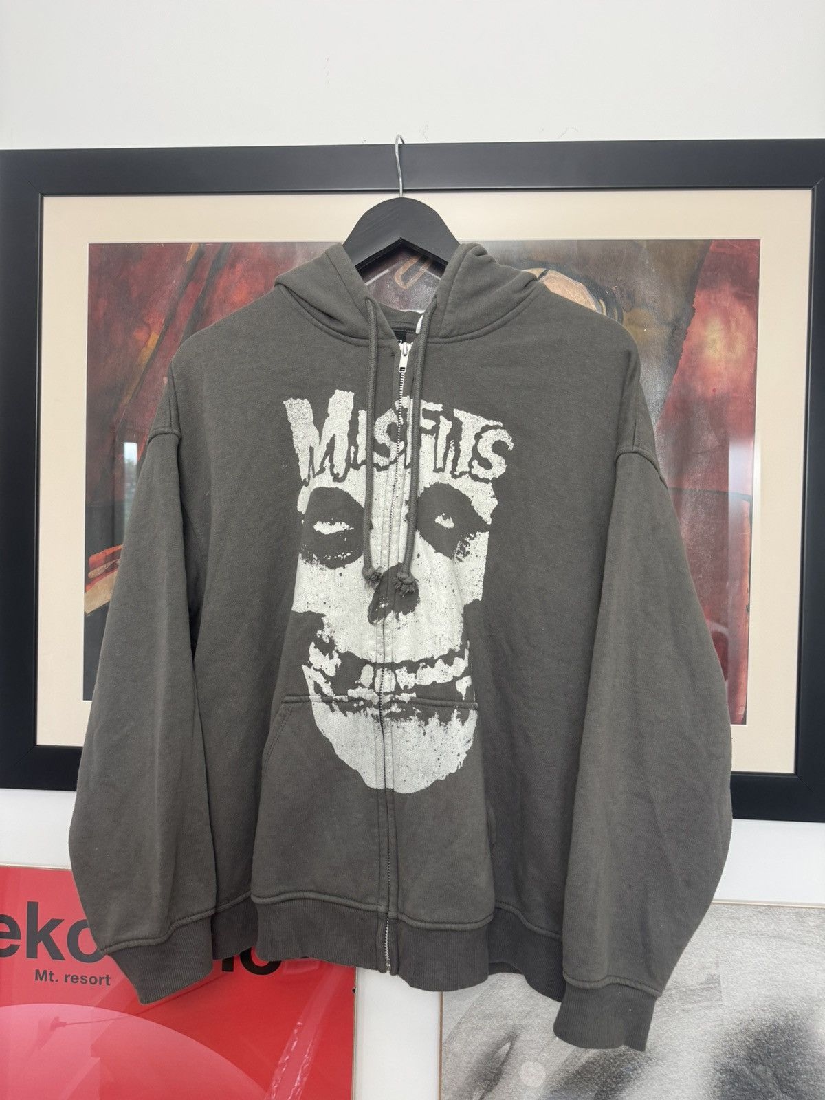 Band Tees Misfits Band Punk Rock Zip Hoodie Crimson Ghost H&m m Rare Size US M / EU 48-50 / 2 - 1 Thumbnail