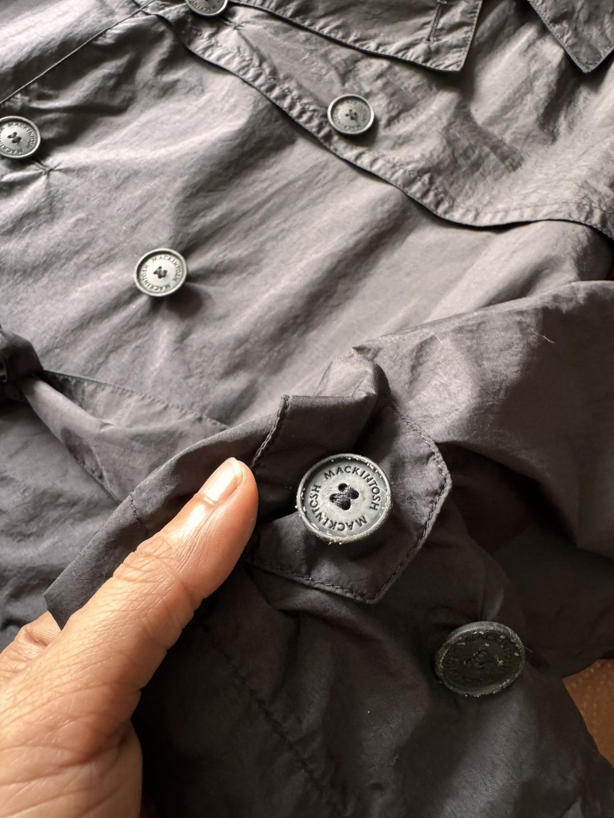 Mackintosh MACKINTOSH DOUBLE BREASTED TRENCH COAT LIGHT JACKET Size US XL / EU 56 / 4 - 10 Thumbnail