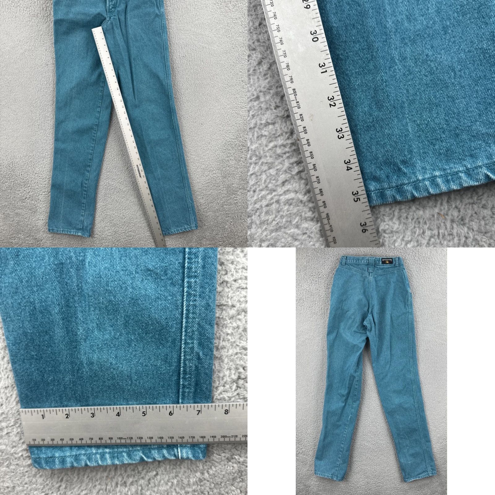Vintage VINTAGE Rocky Mountain Clothing Women’s Jeans 28/7 Green Denim USA 90s Mom High Rise Womens Size 28" / US 6 / IT 42 - 9 Thumbnail