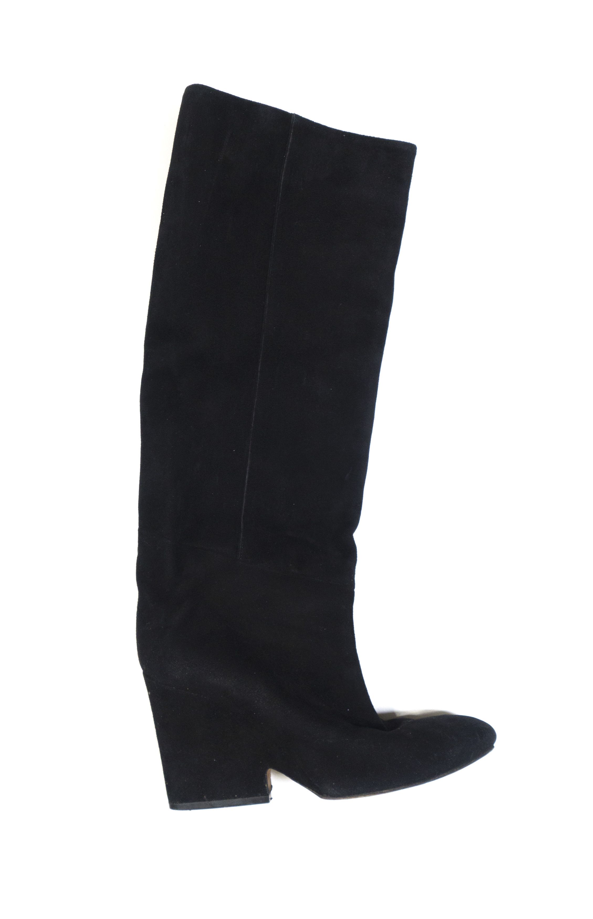 Jimmy Choo Suede High Knee Boots Size US 7 / IT 37 - 4 Thumbnail