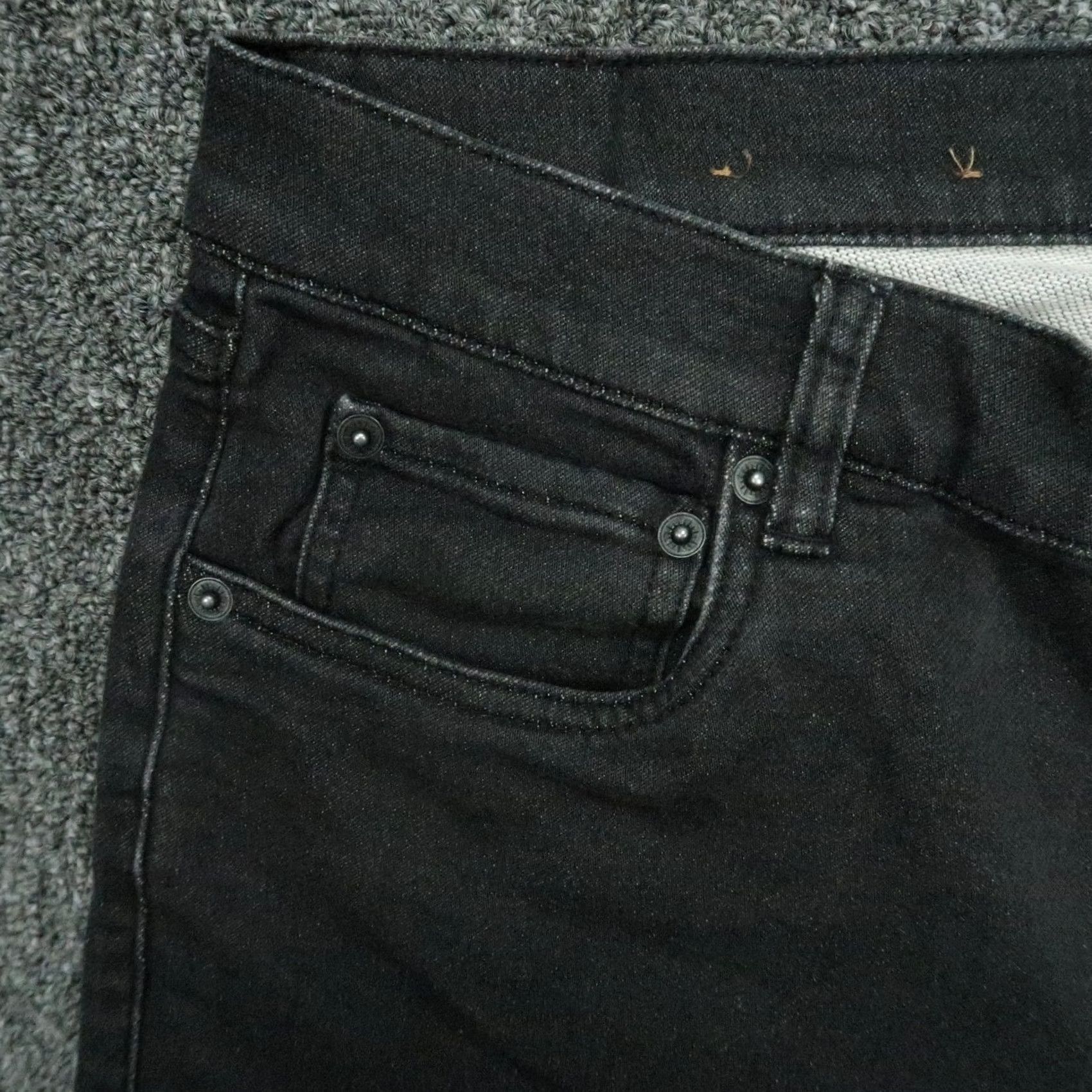 Faherty Faherty Pants Mens 32x26 Onyx Black Stretch 5 Pocket Straight Chino Casual Workwear Mens Size US 32 / EU 48 - 3 Thumbnail