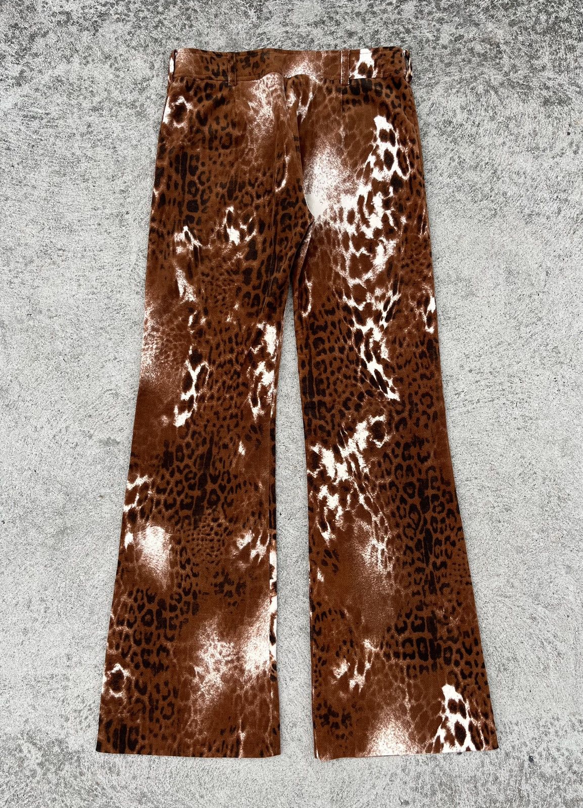 If Six Was Nine × Vintage Rare Vintage 90’s Lea Rome Leopard Print Flared Pants Size 28" / US 6 / IT 42 - 11 Thumbnail
