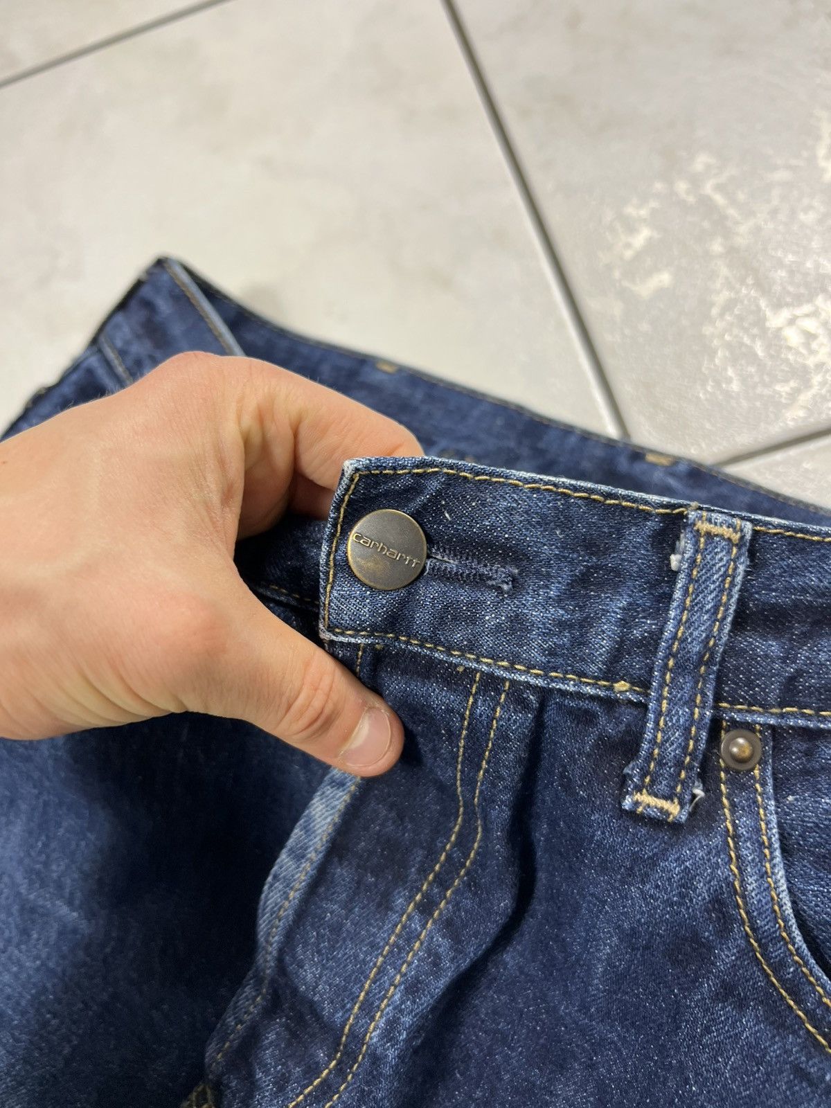 Carhartt Vintage Carhartt Marlow pant denim y2k navy baggy jeans Size US 32 / EU 48 - 9 Thumbnail