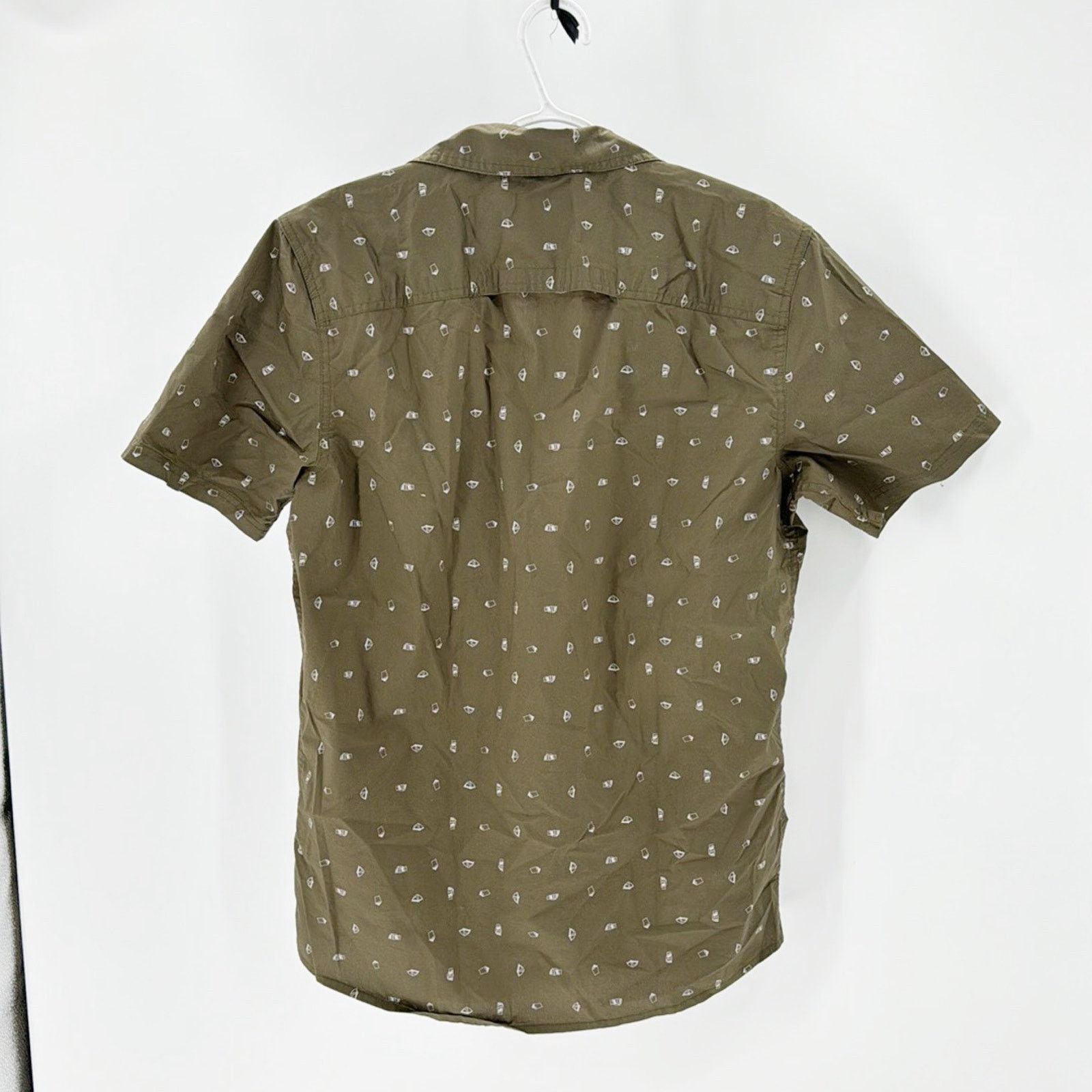 Wrangler Wrangler men’s camping novelty print olive green button down Size US M / EU 48-50 / 2 - 2 Thumbnail