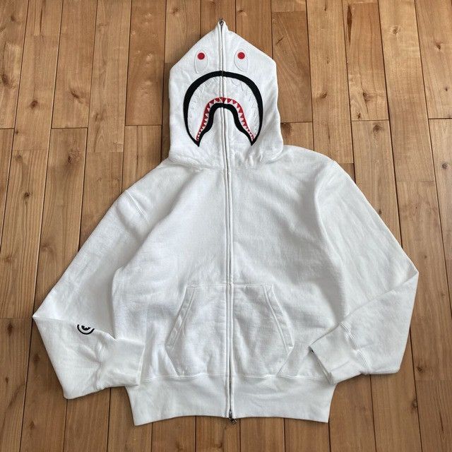 Bape BAPE WGM Shark Full Zip Hoodie a bathing ape Size S / US 4 / IT 40 - 2 Thumbnail