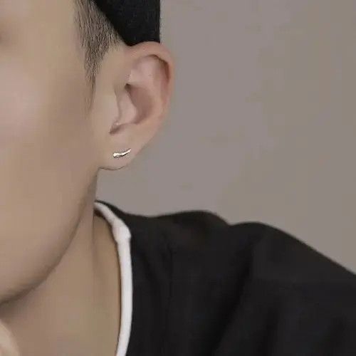 Other 925 Silver Plated Small Mini Stud Earrings for Men Women Size ONE SIZE - 1 Thumbnail