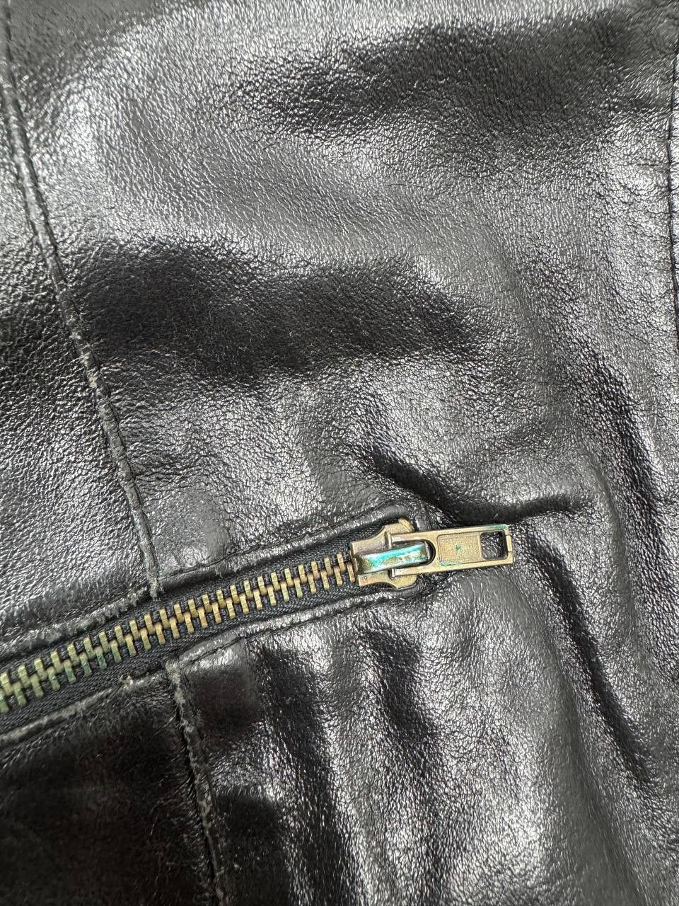 Vera Pelle Vintage leather biker jacket for women L Size L / US 10 / IT 46 - 5 Thumbnail