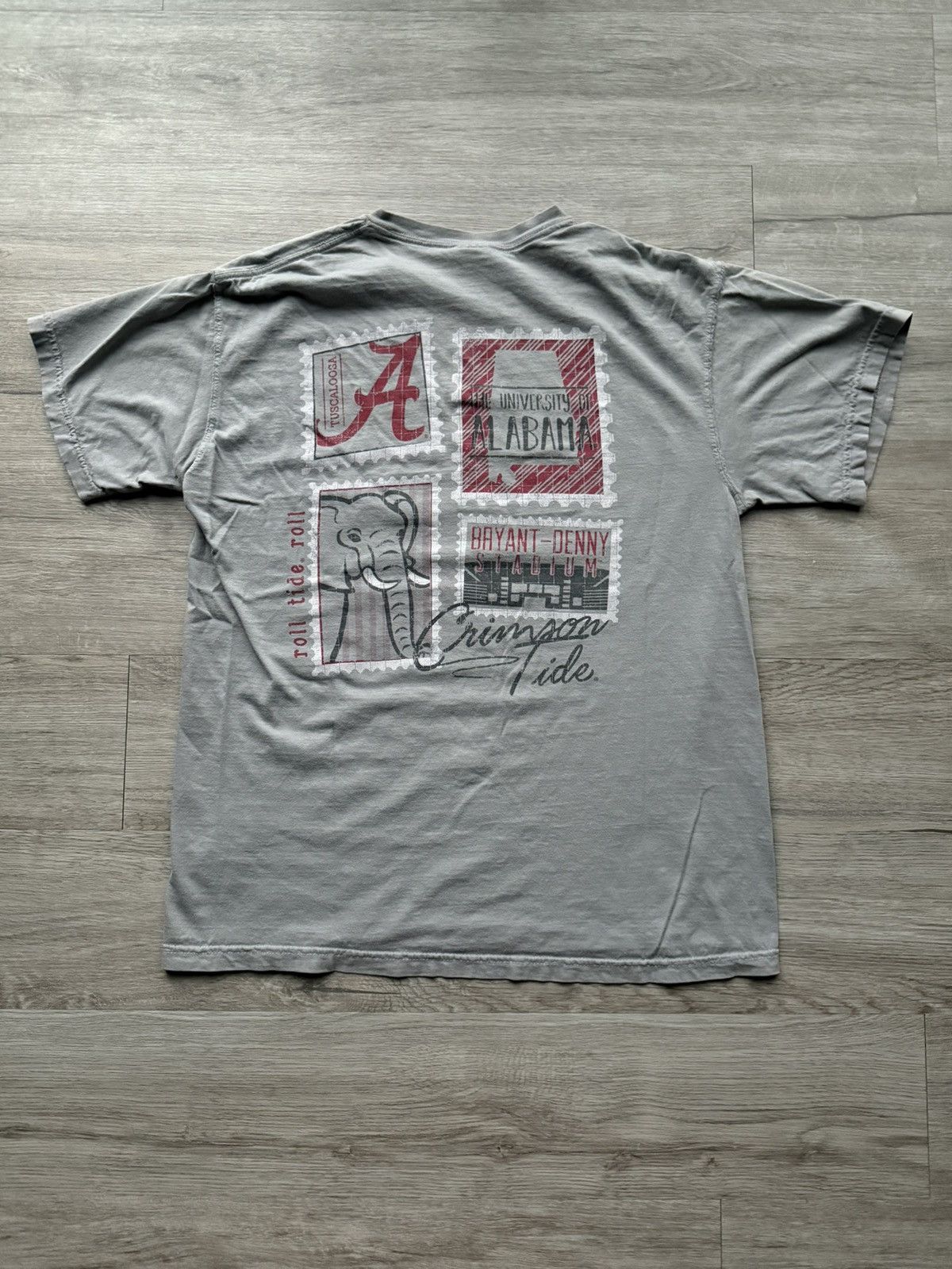 Vintage Alabama Crimson Tide NCAA College University T Shirt Tee Size US M / EU 48-50 / 2 - 2 Thumbnail