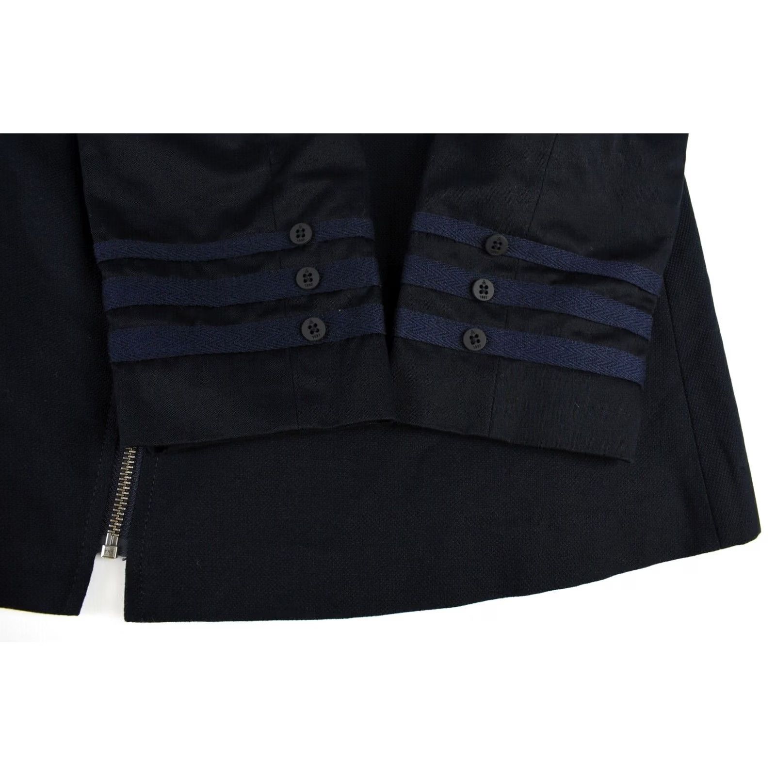 Doublet Gaastra Coat Women's Large Thin Navy Double Breasted Zip Trench Size L / US 10 / IT 46 - 6 Thumbnail