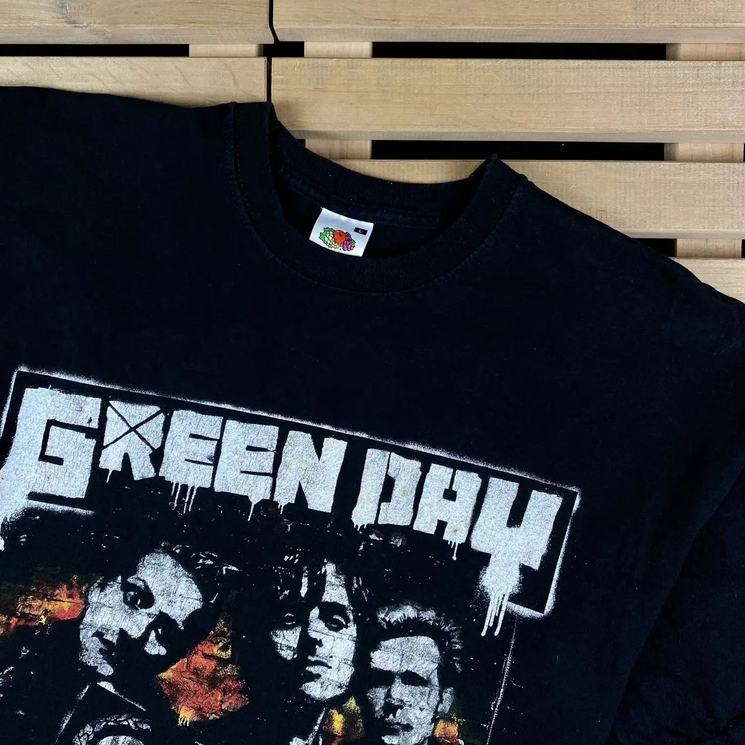 Band Tees Mens Vintage T Shirt Green Day Size L Size US L / EU 52-54 / 3 - 2 Thumbnail