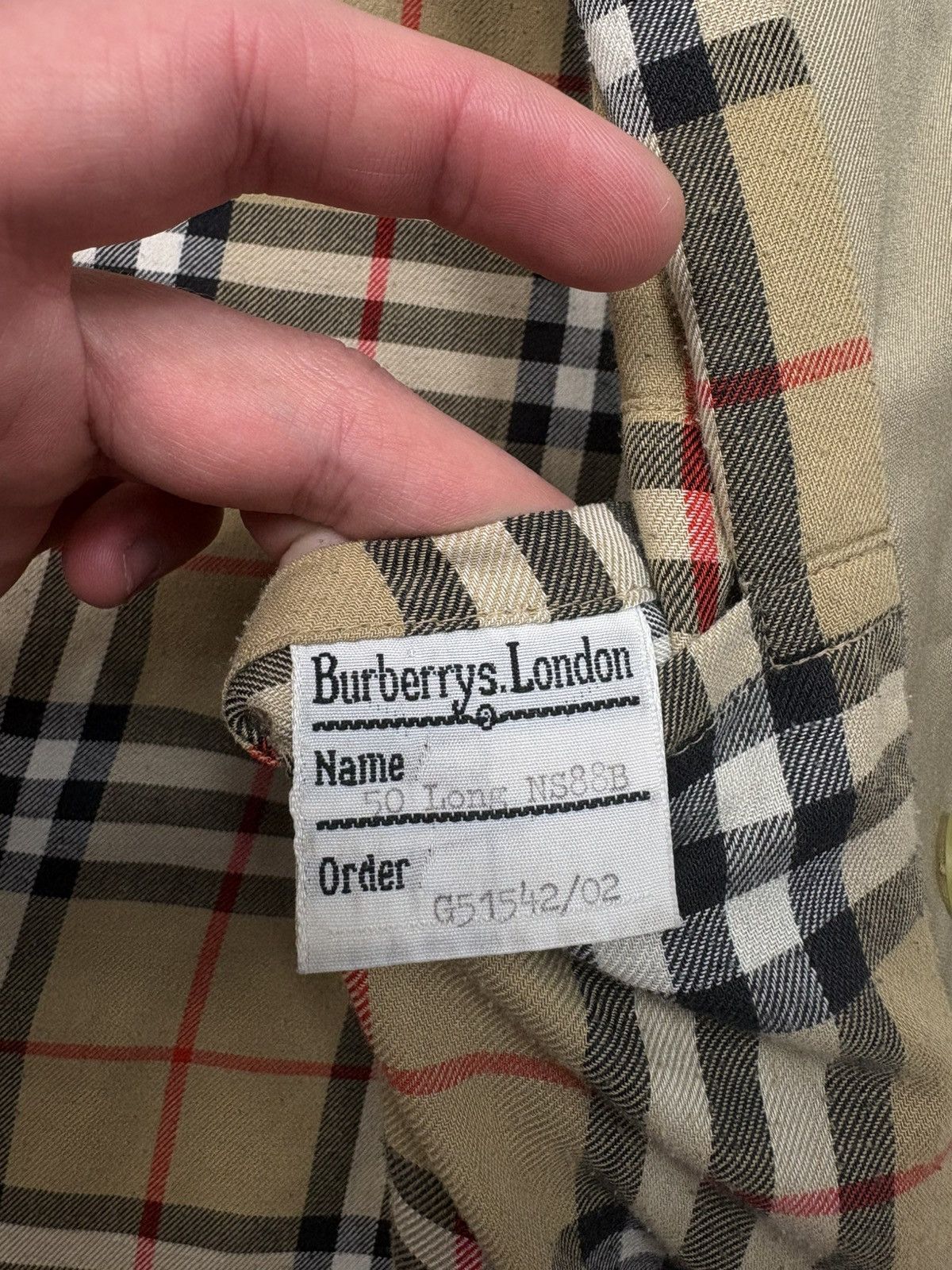 Burberry Burberry Vintage Trench Coat Nova Check England 90s l Size US L / EU 52-54 / 3 - 17 Thumbnail