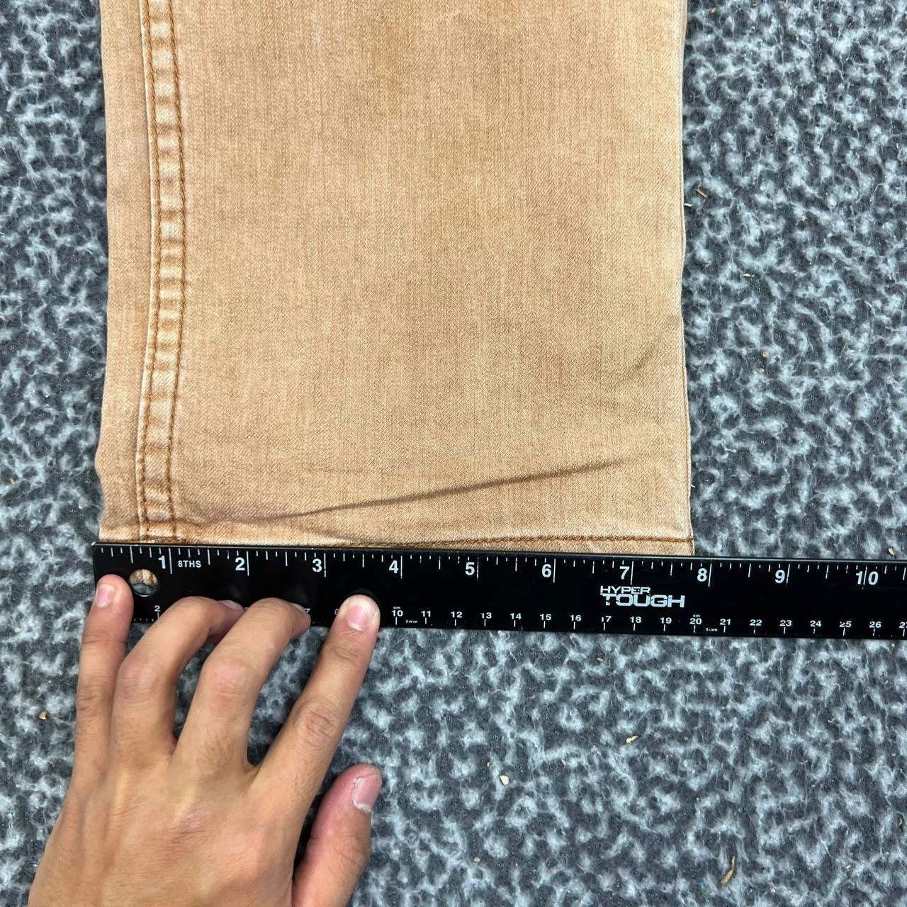 Other Footprint Manufacture Jeans Men 36x33 Brown Denim Pants Size US 36 / EU 52 - 8 Thumbnail