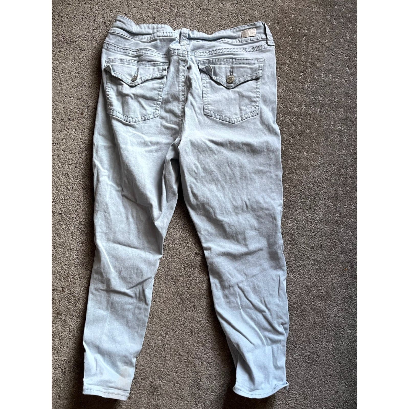 Vintage VINTAGE Seven7 Blue Denim Jeans Capri Women 16 High Rise Embroidered Denim Casual Size 38" / US 16 / IT 52 - 3 Thumbnail