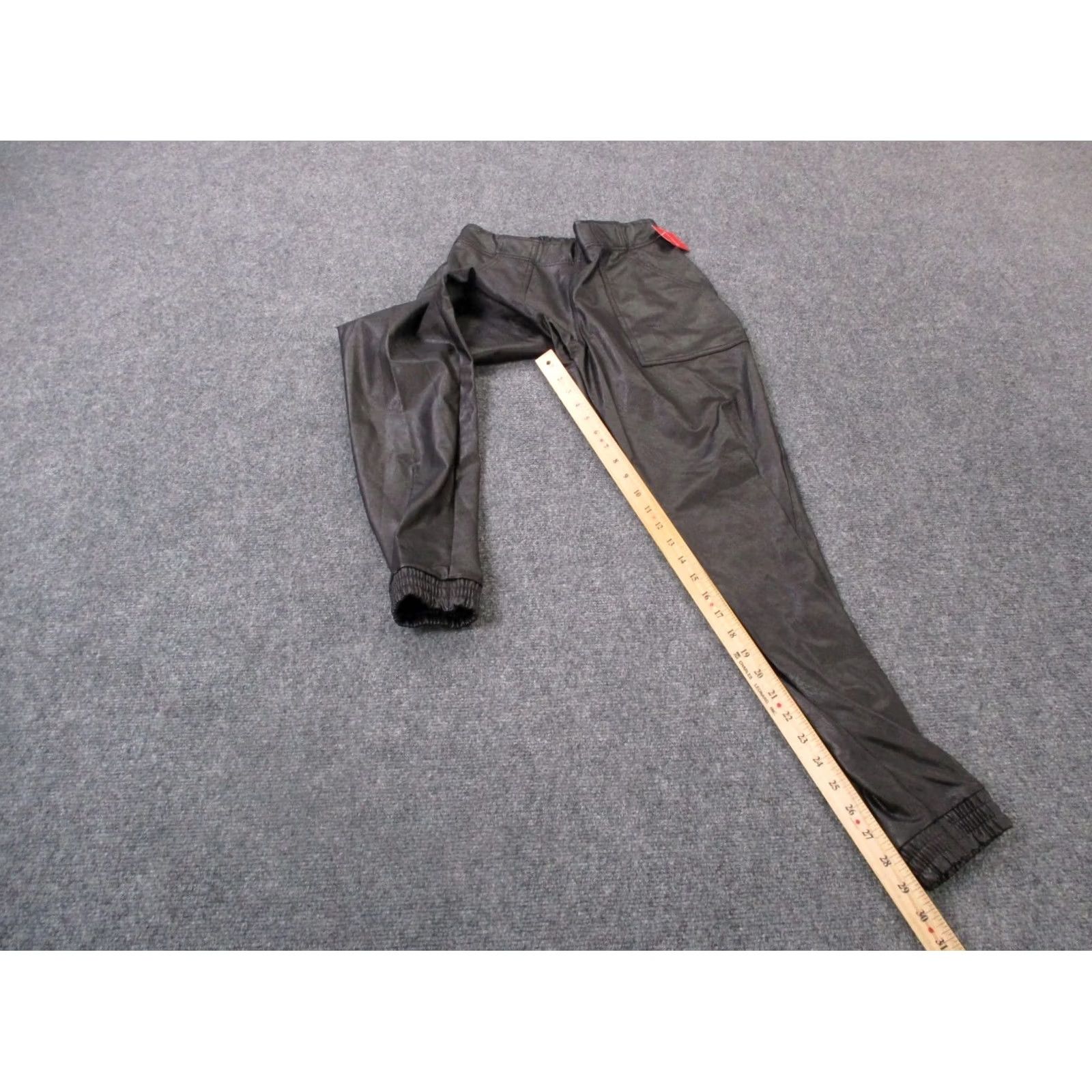 Spanx Spanx Joggers Womens S Faux Leather Like Stretch Gym Yoga Active Casual NEW Pants Size 28" / US 6 / IT 42 - 3 Thumbnail