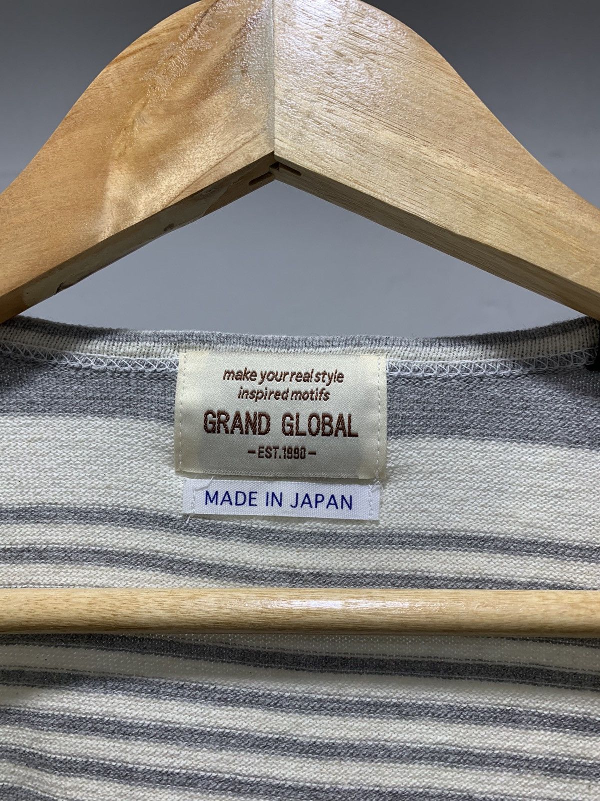 Japanese Brand × Vintage Rare💥 Made in Japan Stripes Knit Ls Shirt Size US S / EU 44-46 / 1 - 8 Thumbnail