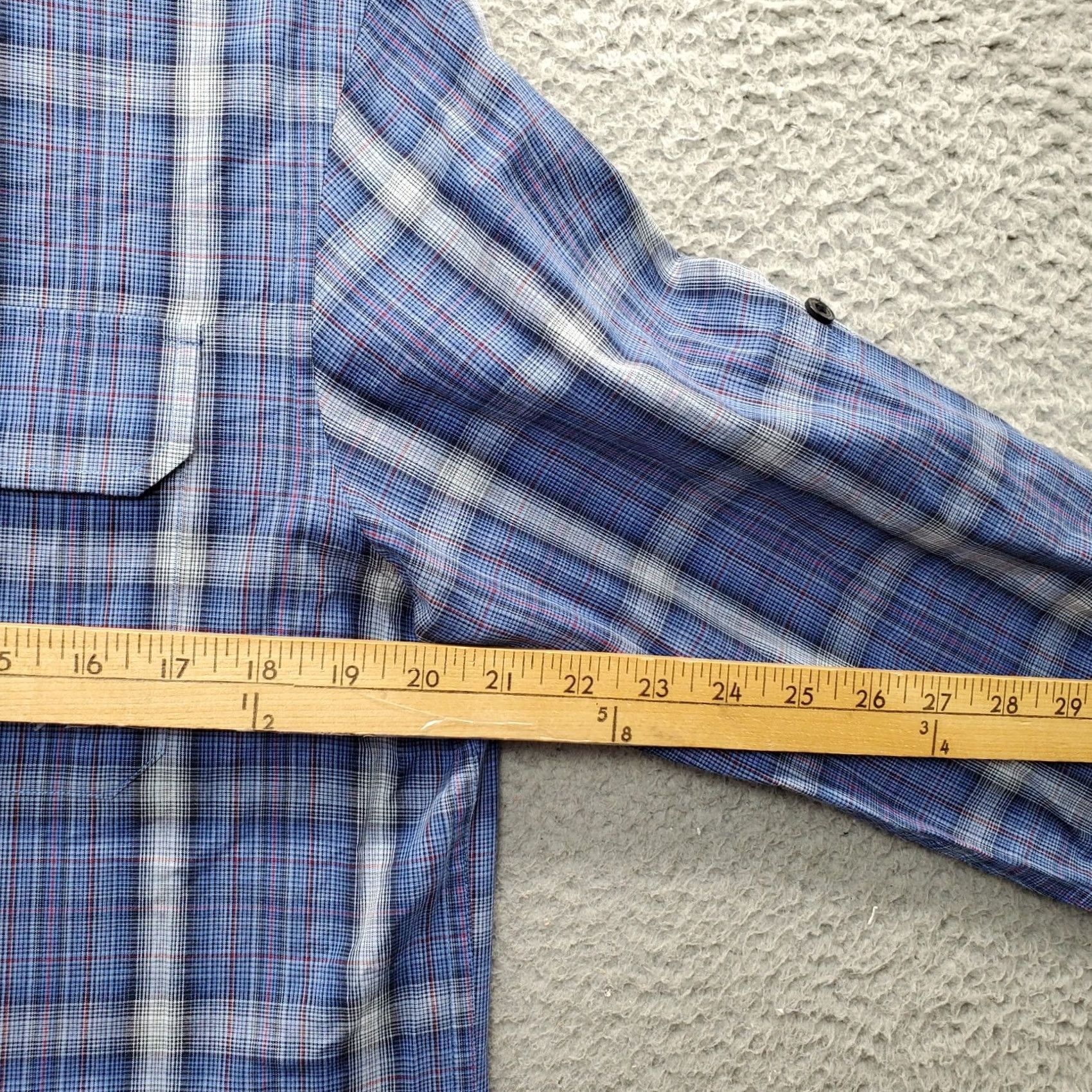 Michael Kors Michael Kors Shirt Men M Multi Plaid Chest Pockets Long Sleeve Button Down Size US M / EU 48-50 / 2 - 6 Thumbnail