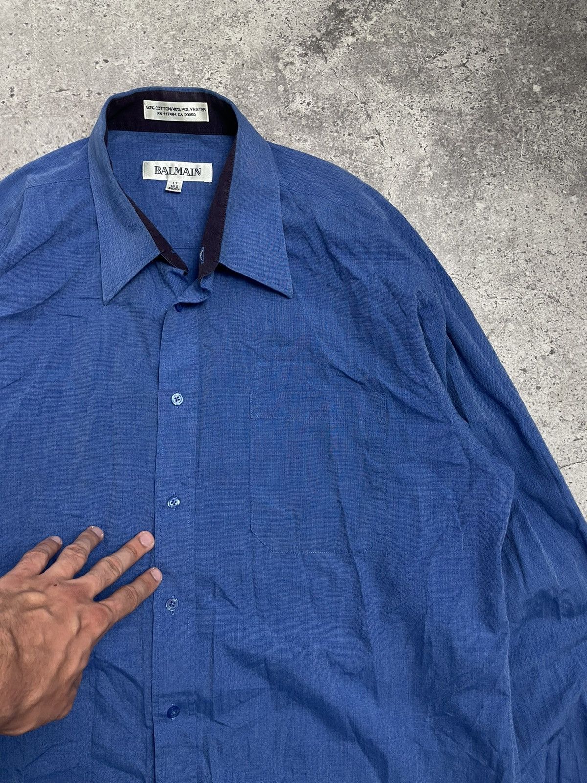 Balmain Vintage Balmain Shirt Size US XL / EU 56 / 4 - 2 Thumbnail