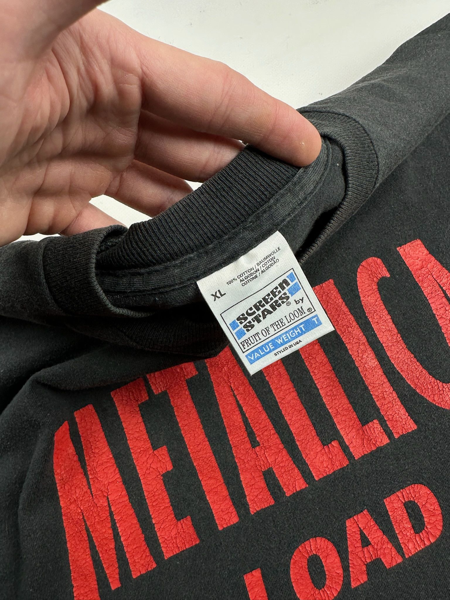 Band Tees Metallica shirt vintage 90s Size US L / EU 52-54 / 3 - 3 Thumbnail