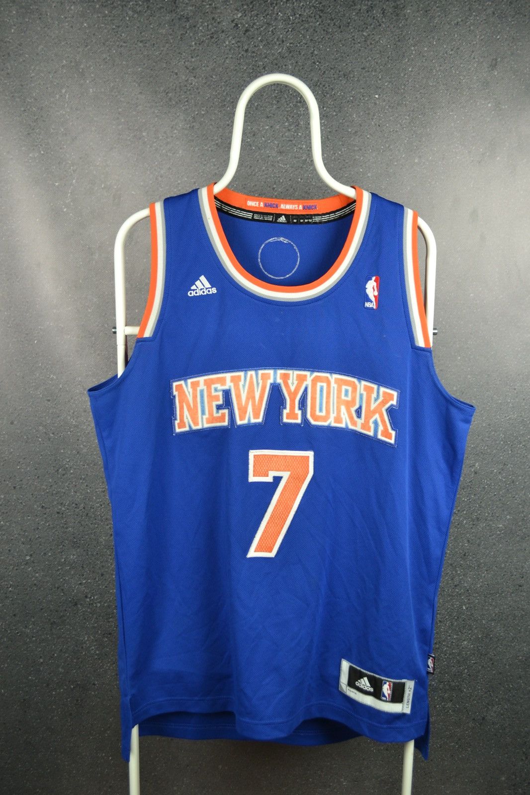 Adidas × NBA New York Knicks Anthony basketball jersey