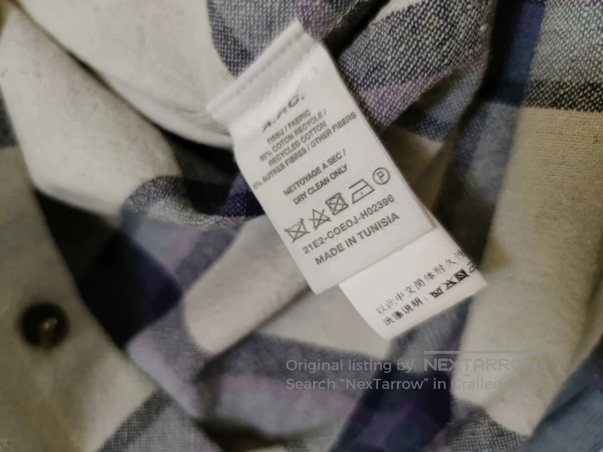 A.P.C. A.P.C. Men's Checkered Shirt. Size US M / EU 48-50 / 2 - 6 Thumbnail