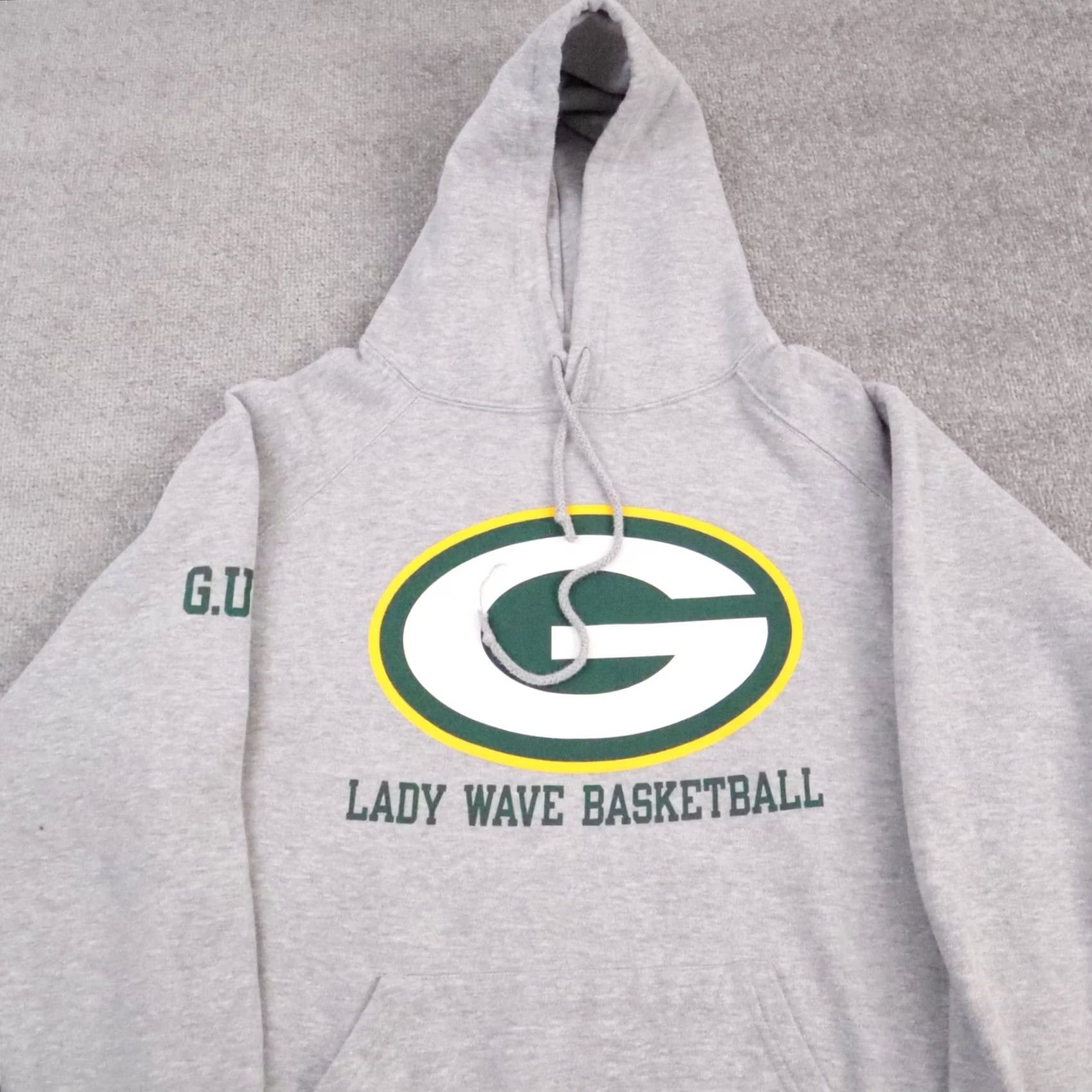 Vintage VINTAGE Women's Green Bay Packers Hoodie Gray Long Sleeve Medium Sports Size M / US 6-8 / IT 42-44 - 5 Thumbnail
