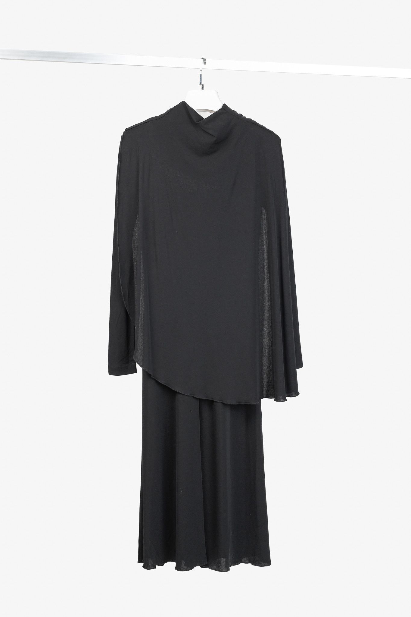 Tiger of Sweden Tiger of Sweden Tyyni Jersey Long-Sleeve Cape Midi Dress Size S / US 4 / IT 40 - 2 Thumbnail