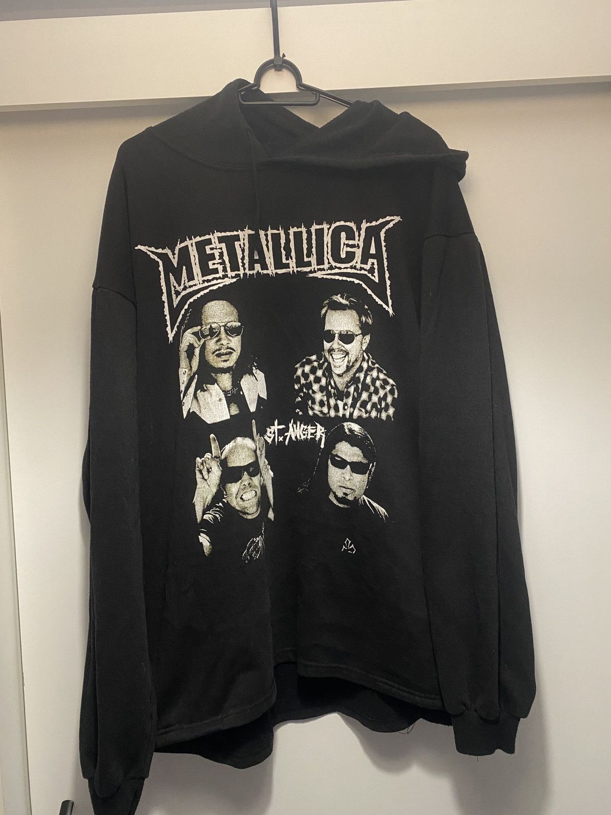 Metallica Vintage metallica ultra rare st anger two sided hoodie 00s Size US XL / EU 56 / 4 - 1 Thumbnail