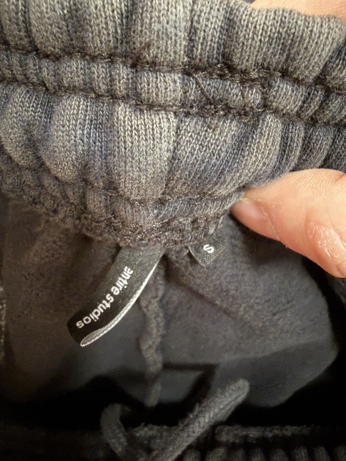 Entire Studios Straight Leg Sweatpants Washed Black Size US 30 / EU 46 - 3 Thumbnail