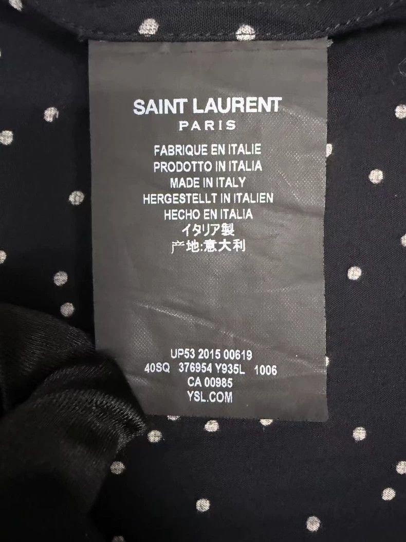Yves Saint Laurent Saint Laurent size 37 Snowflake polka-dot shirt 2502-Nexta Size US M / EU 48-50 / 2 - 6 Thumbnail
