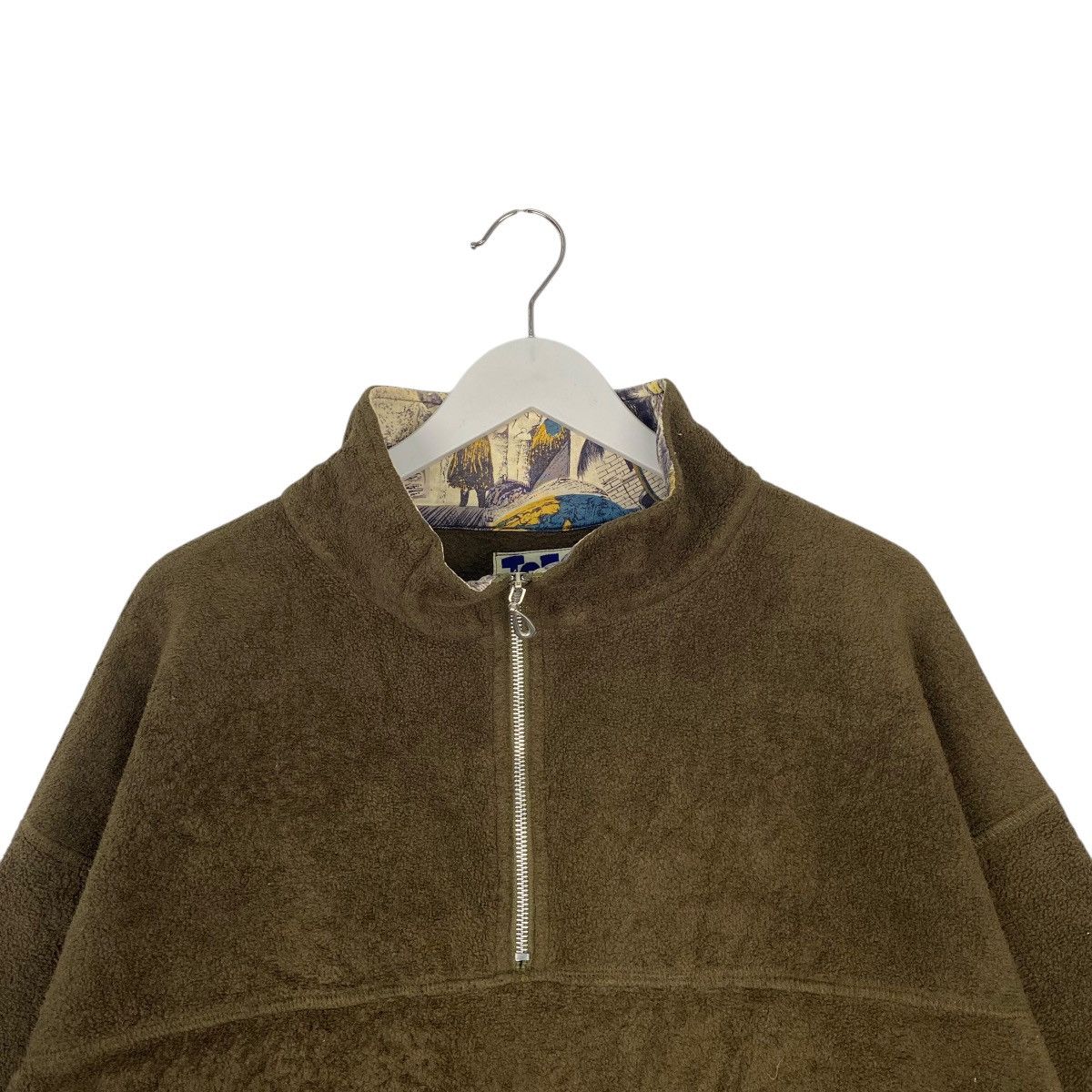 Vintage Toes On The Nose Fleece Full Zip Hoodie Brown Size L
