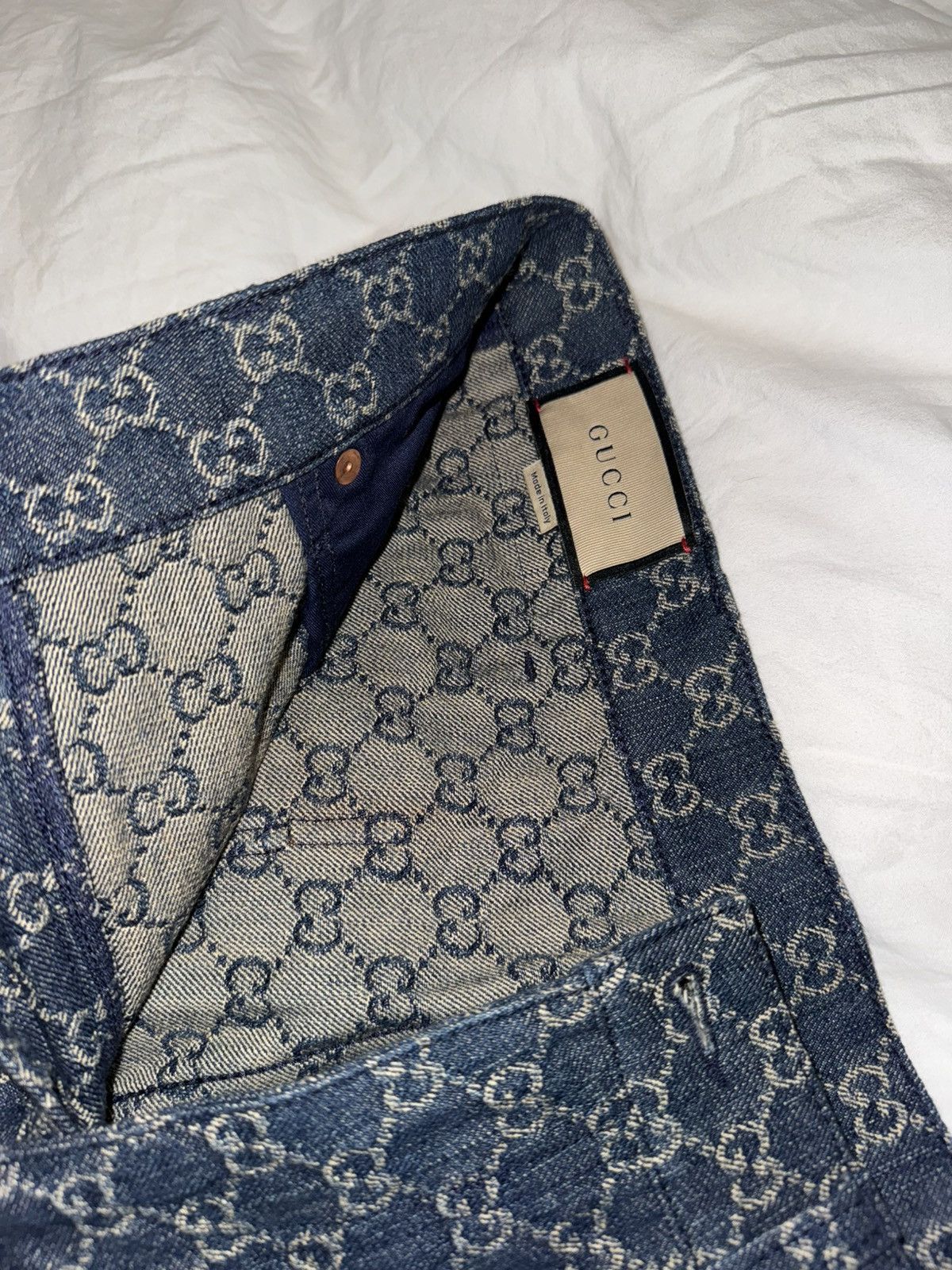 Gucci Gucci Eco Washed GG Denim Pants Size US 32 / EU 48 - 2 Thumbnail