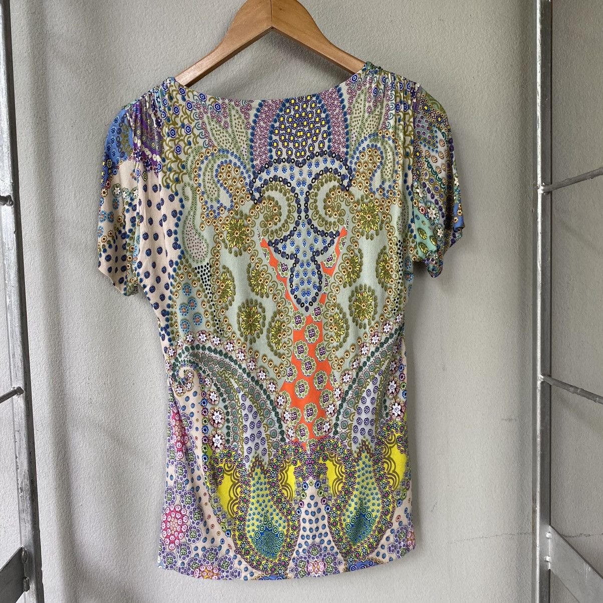Etro ETRO Milano Multicolor Paisley Print Scoop Neck Top Size M / US 6-8 / IT 42-44 - 25 Thumbnail