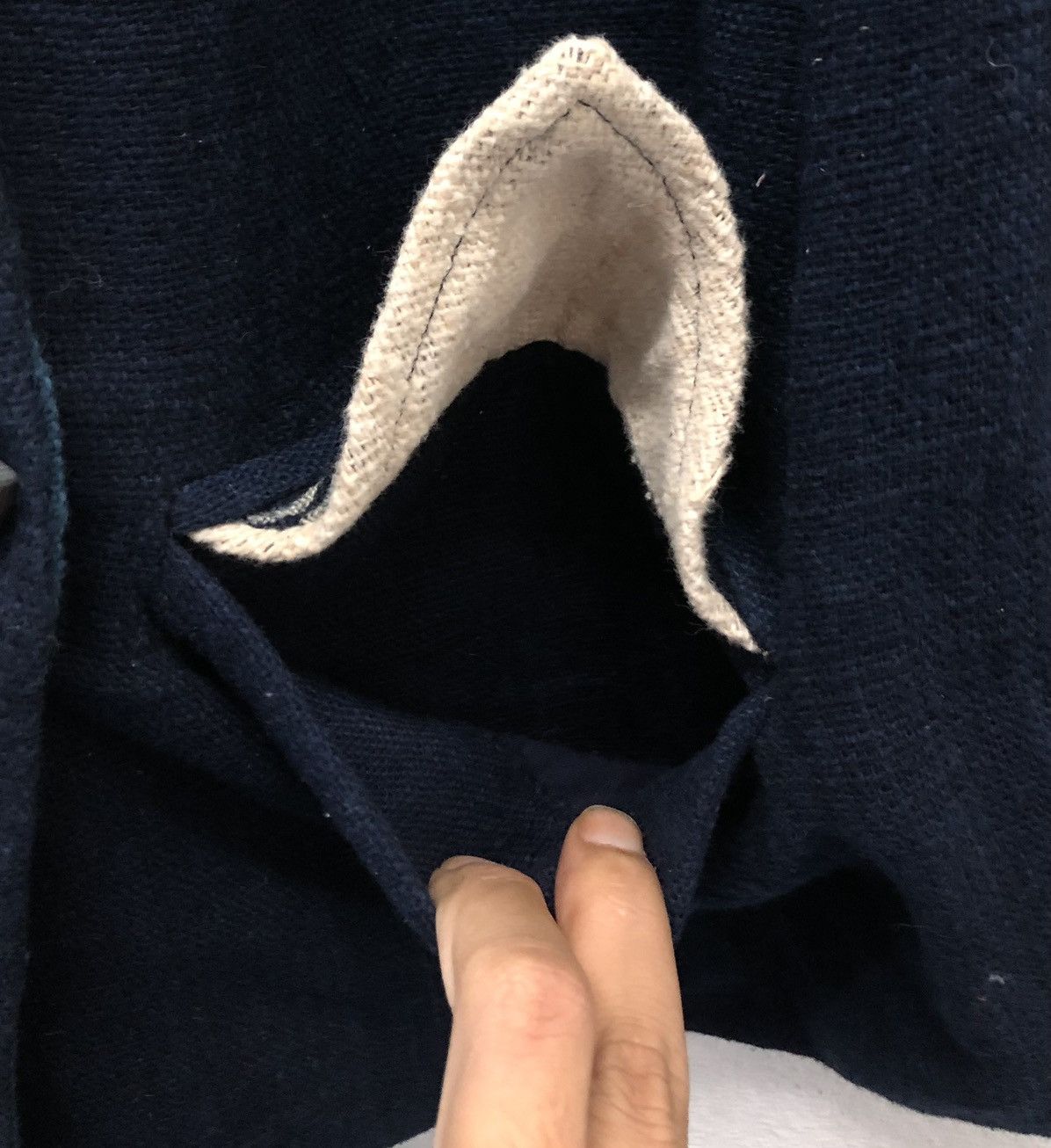 Indigo Loco Blue Works Indigo Dyed Crane Jacket Natural Indigo Size L / US 10 / IT 46 - 9 Thumbnail
