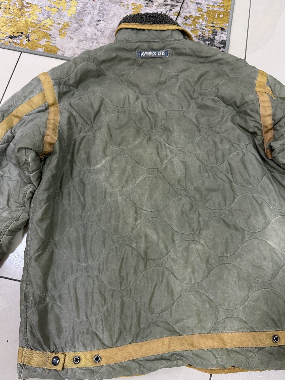 Avirex Vintage Avirex Quilted Jacket Sherpa Inside Nice Design Size US M / EU 48-50 / 2 - 8 Thumbnail