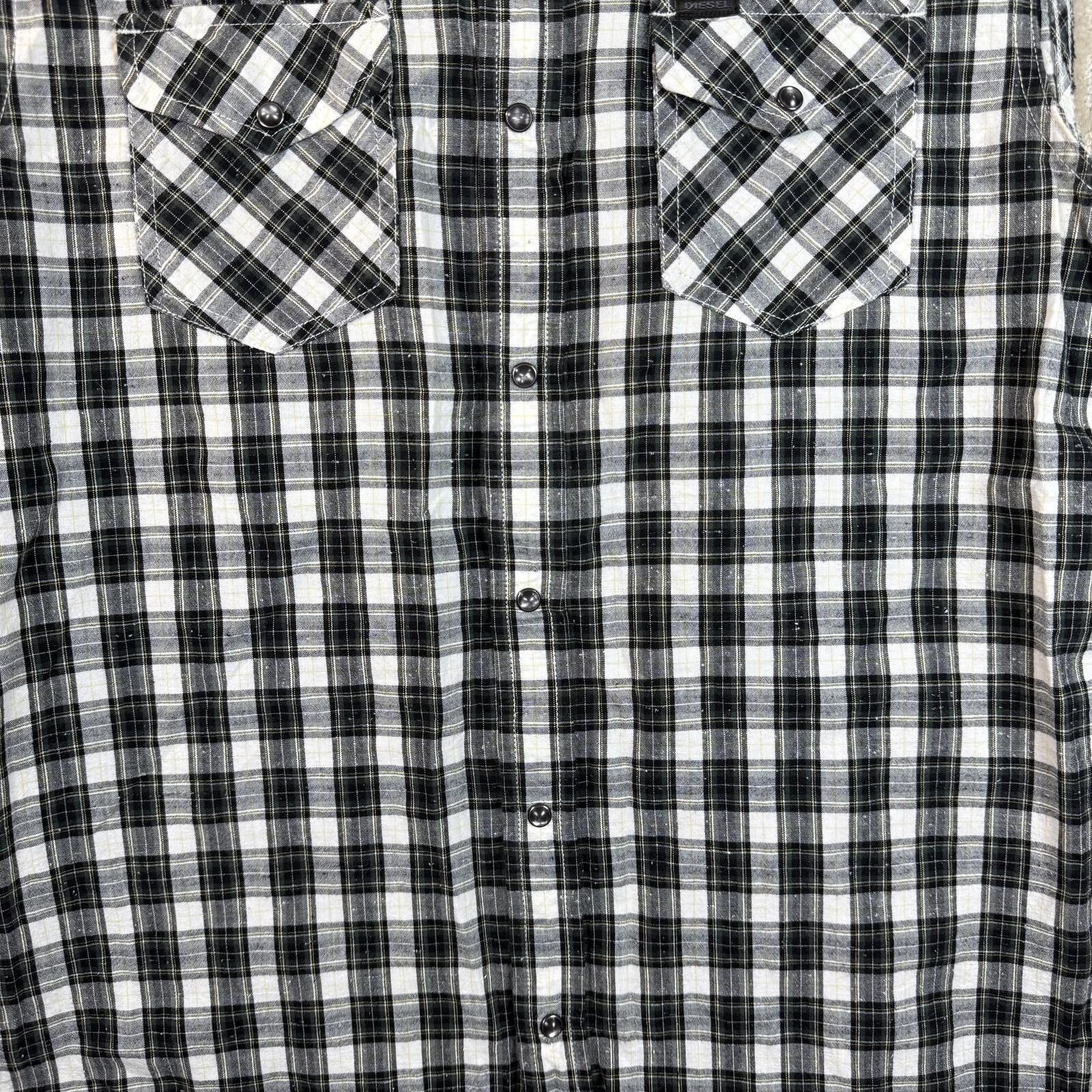 Diesel Diesel Sleeveless Checkered Button Up Shirt Medium Size US M / EU 48-50 / 2 - 4 Thumbnail