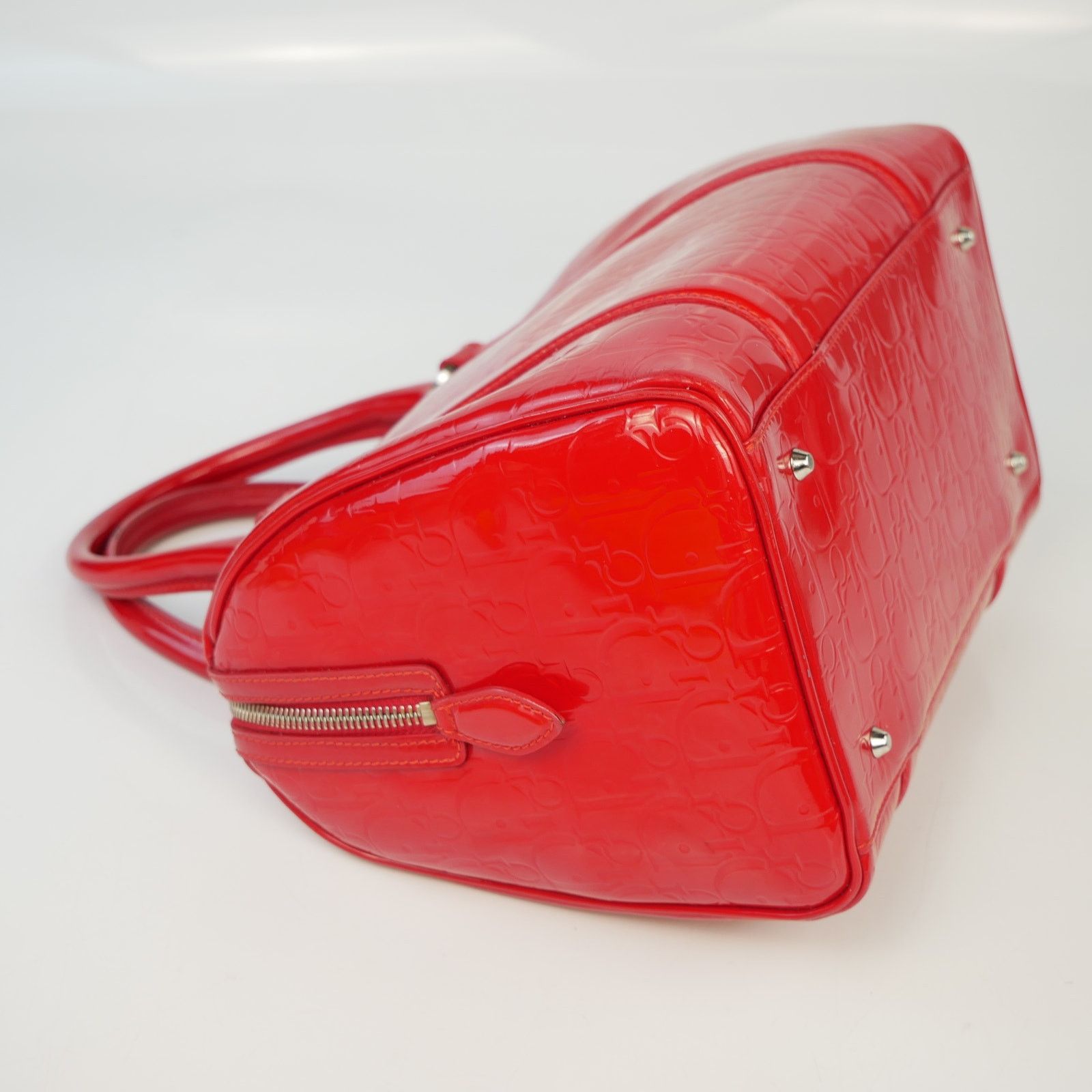 Dior Dior Oblique Patent Leather Boston Bag Size ONE SIZE - 5 Thumbnail