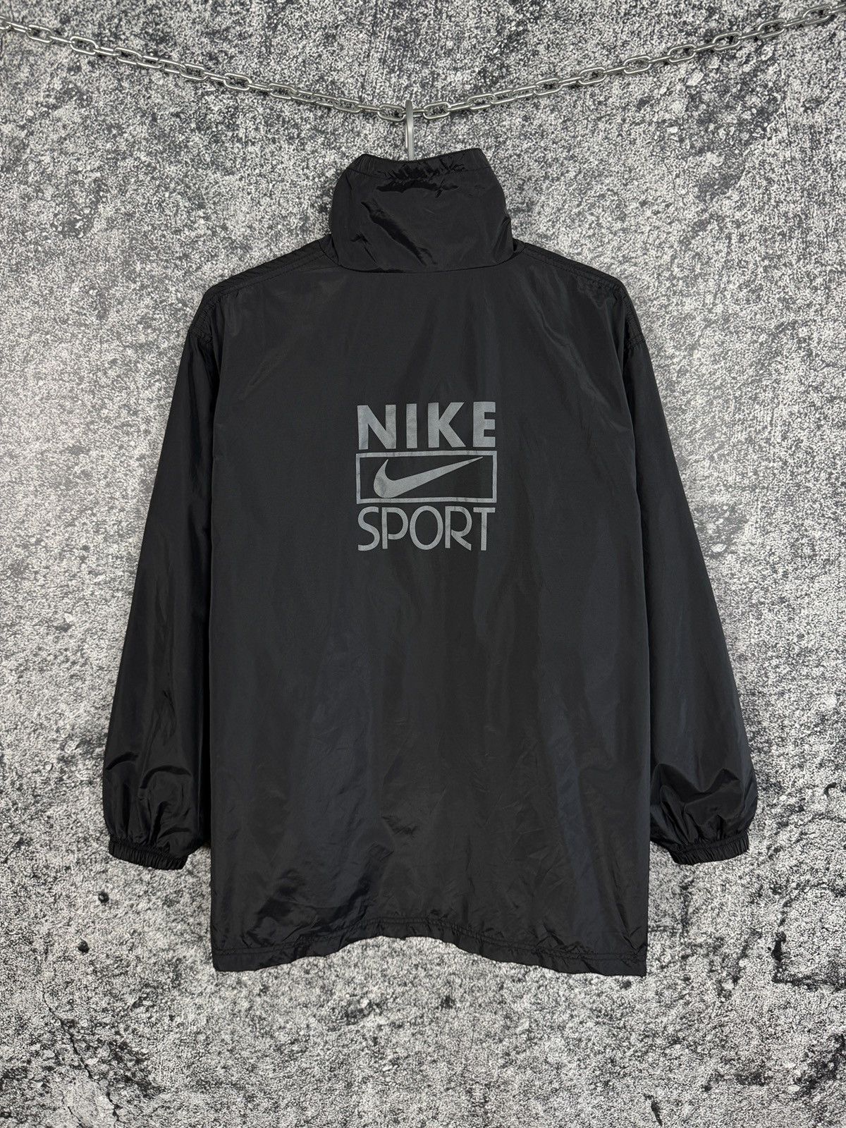 Nike Vintage 90s Nike Sport Nylon Jacket Windbreaker Size L Size US L / EU 52-54 / 3 - 13 Thumbnail