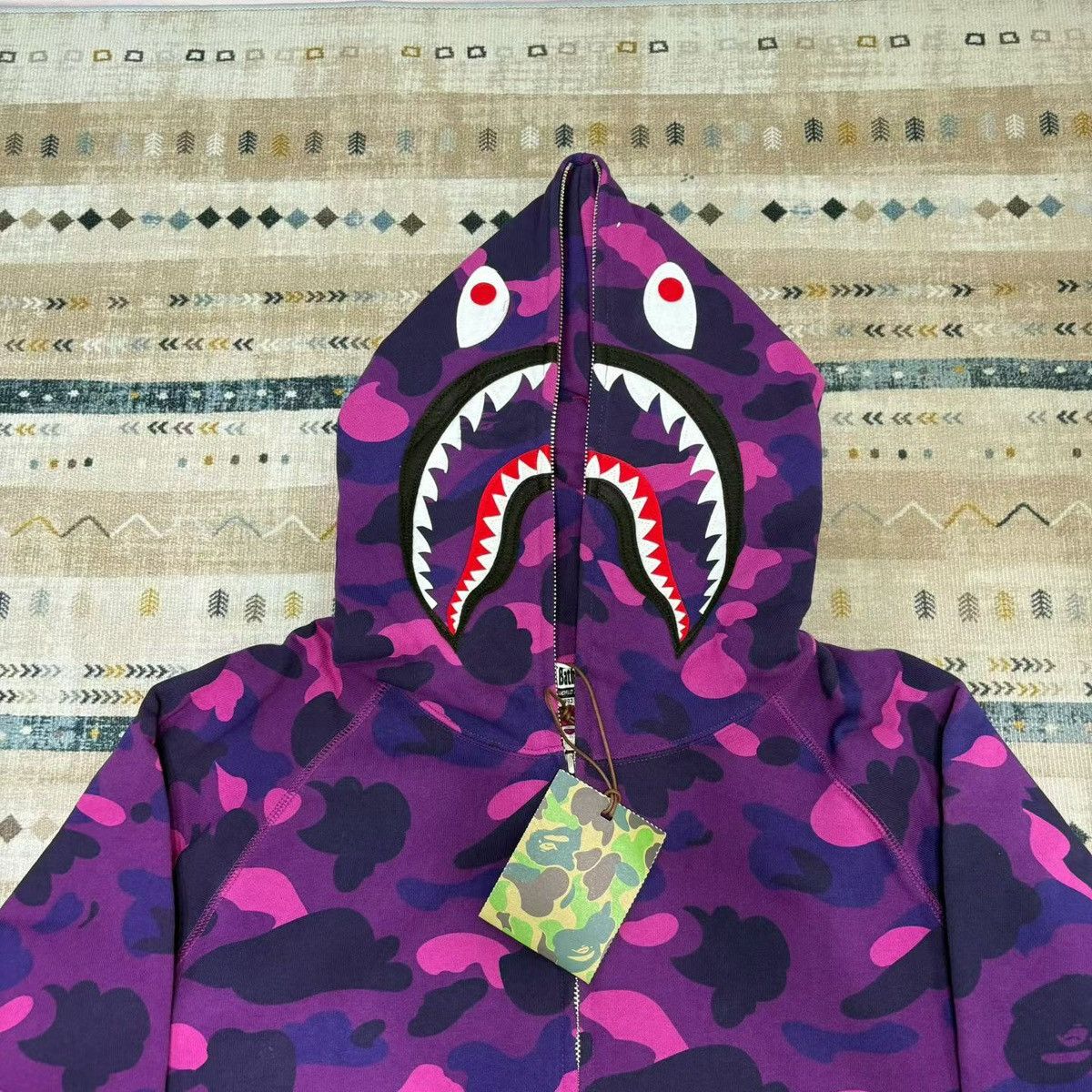 Bape COLOR CAMO SHARK FULL ZIP HOODIE Size US L / EU 52-54 / 3 - 2 Thumbnail