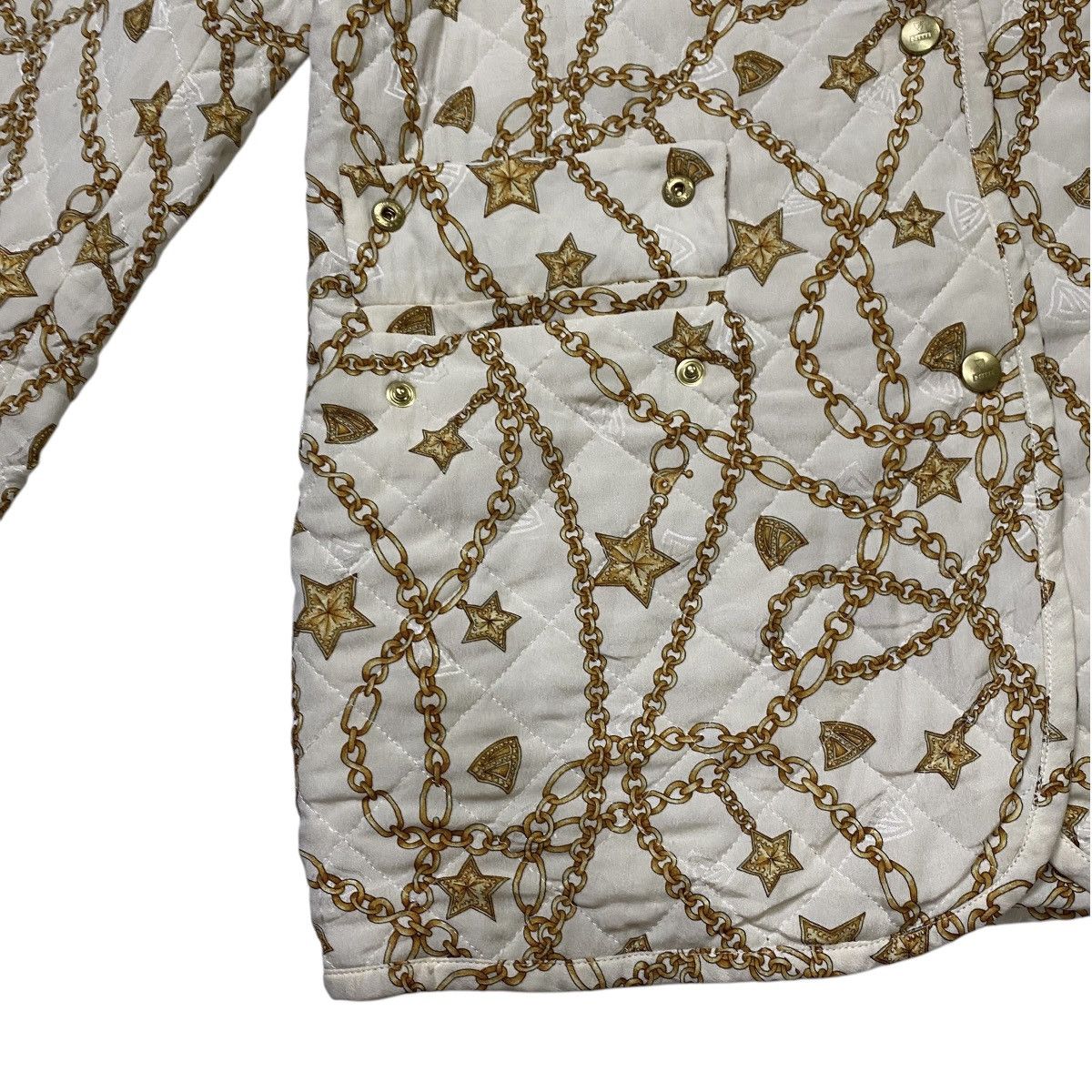 Designer × SikSilk × Vintage Mc David Internatuonal chain logo silk jacket Size S / US 4 / IT 40 - 11 Thumbnail
