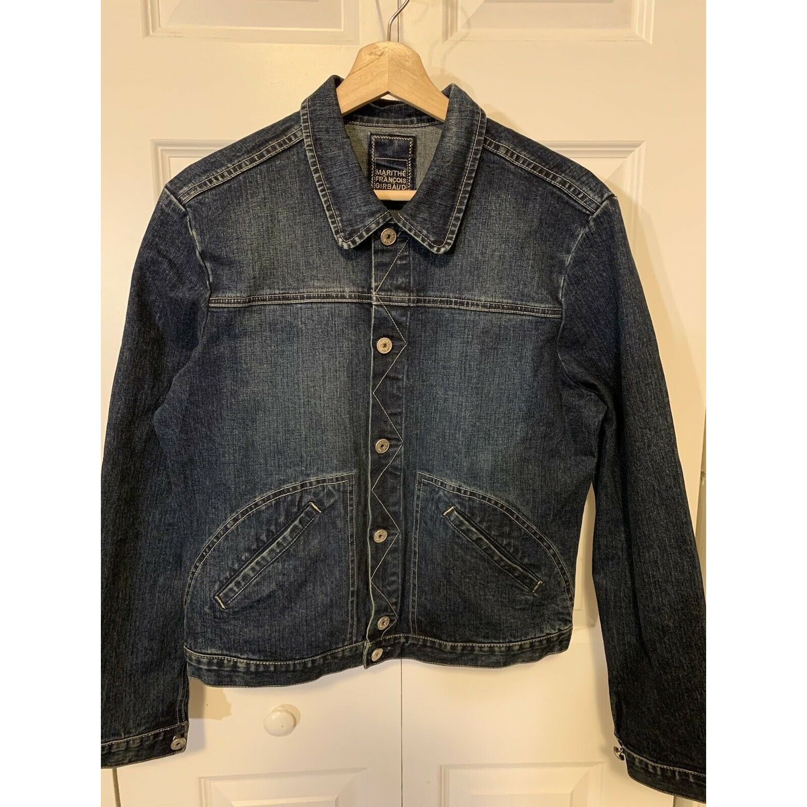 Marithe + Francois Girbaud Marithe Francois Girbaud Denim jean Jacket, Blue Women Sz XL Size XL / US 12-14 / IT 48-50 - 6 Thumbnail