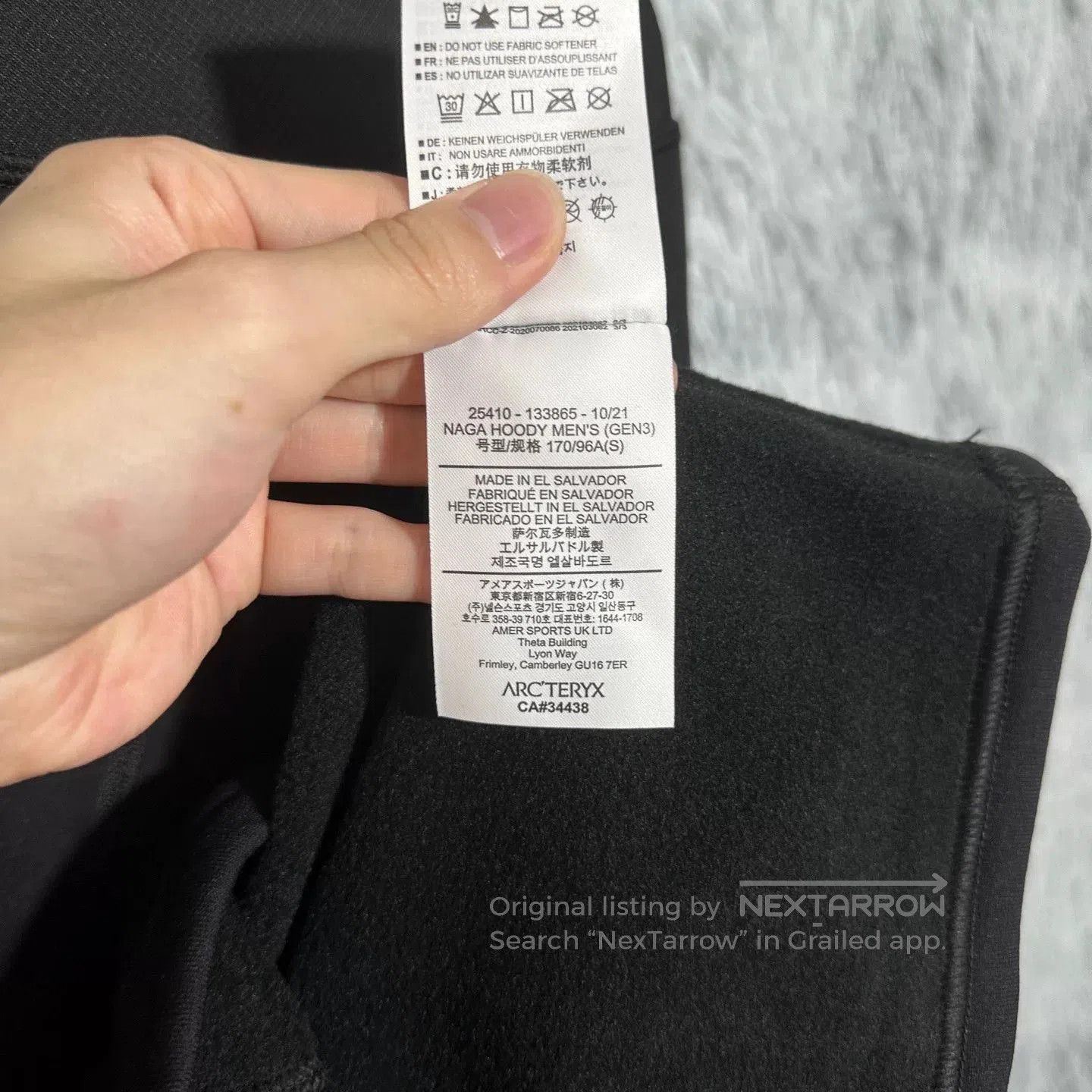 Arc'teryx arcteryx men's leaf naga hoody black. Size US S / EU 44-46 / 1 - 6 Thumbnail