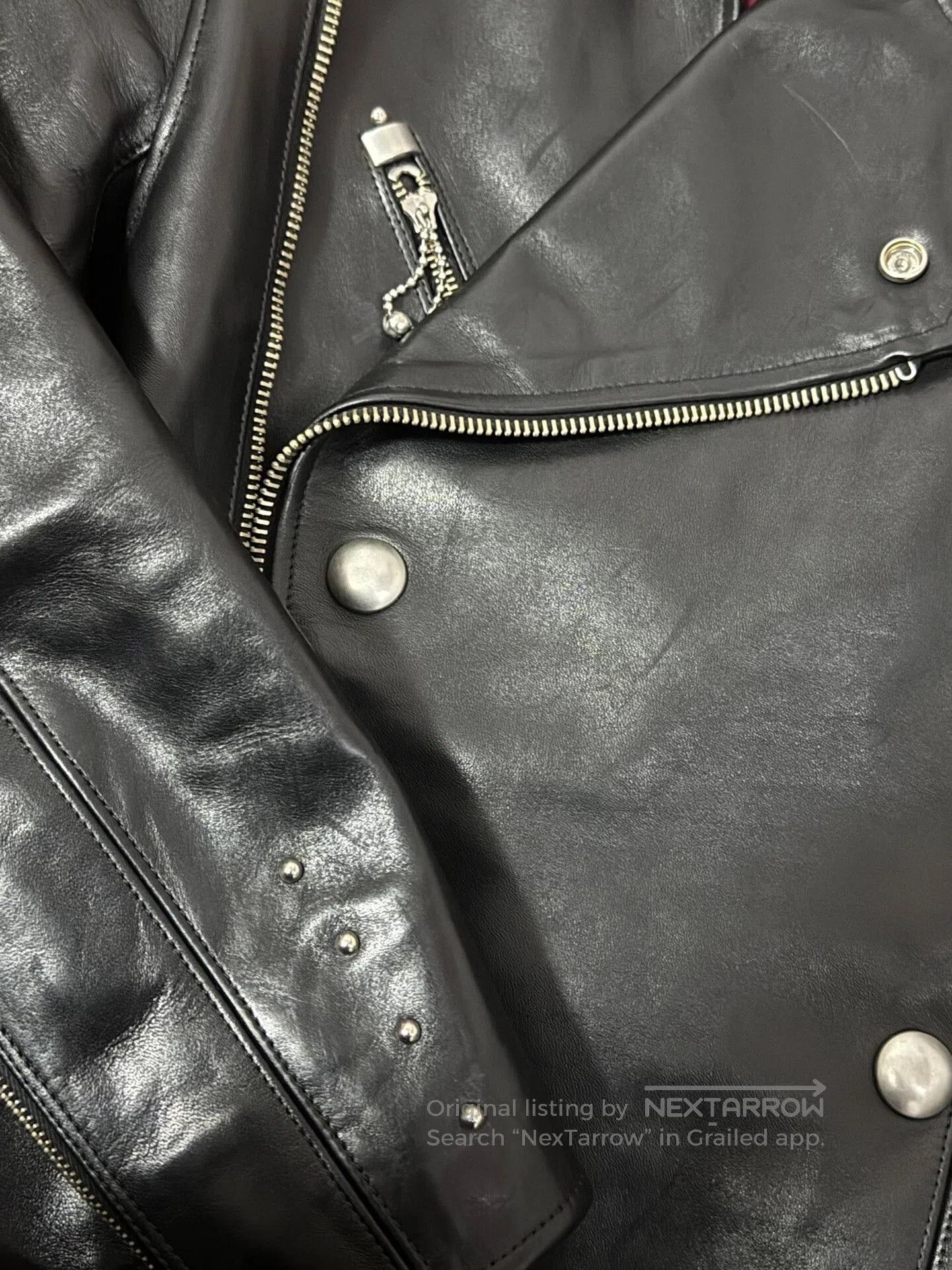 Vintage High-End Black Leather Jacket. Size US S / EU 44-46 / 1 - 4 Thumbnail