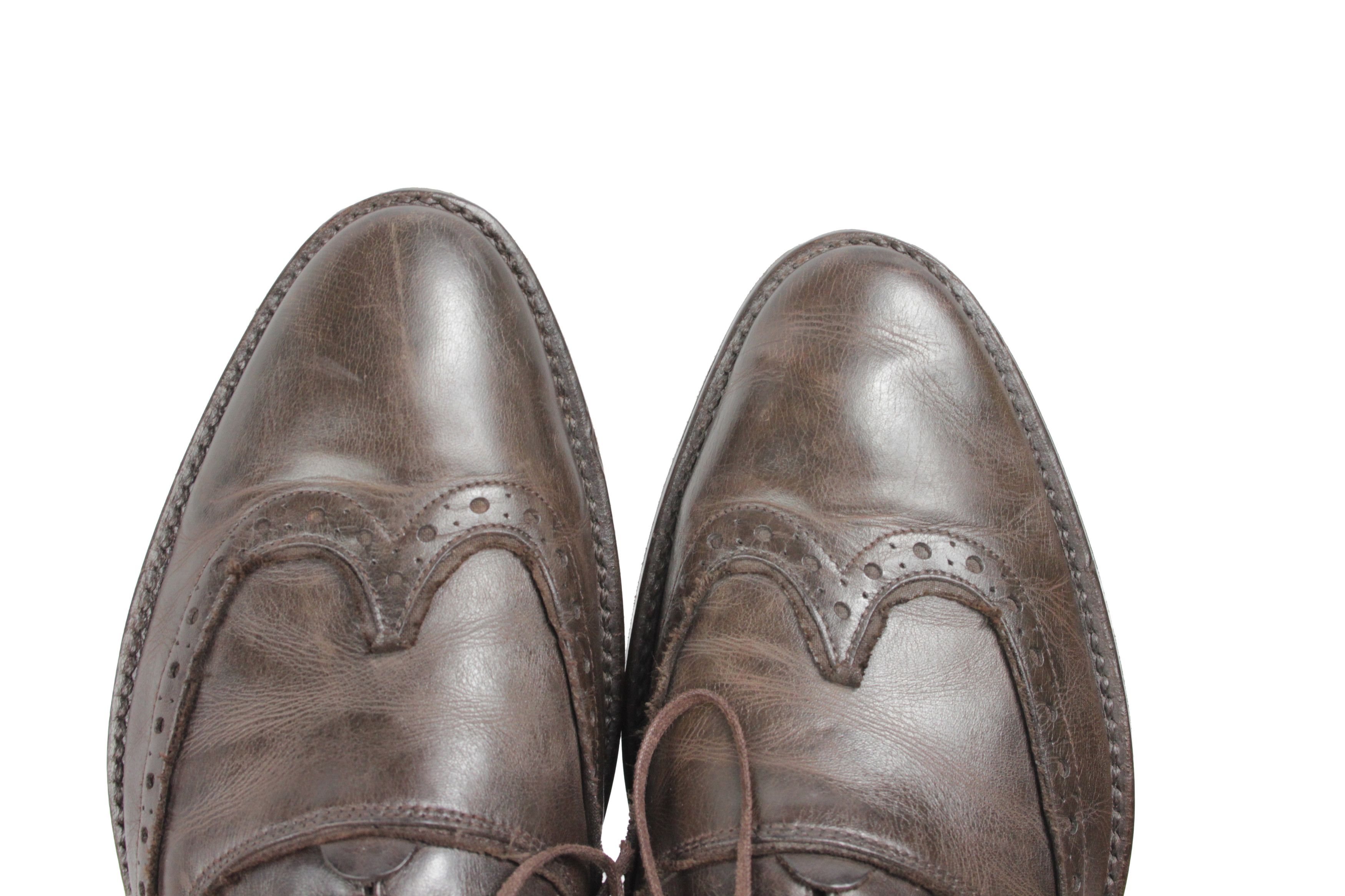 Sonia Rykiel Leather Grunge Brogue Size US 9 / EU 42 - 6 Thumbnail