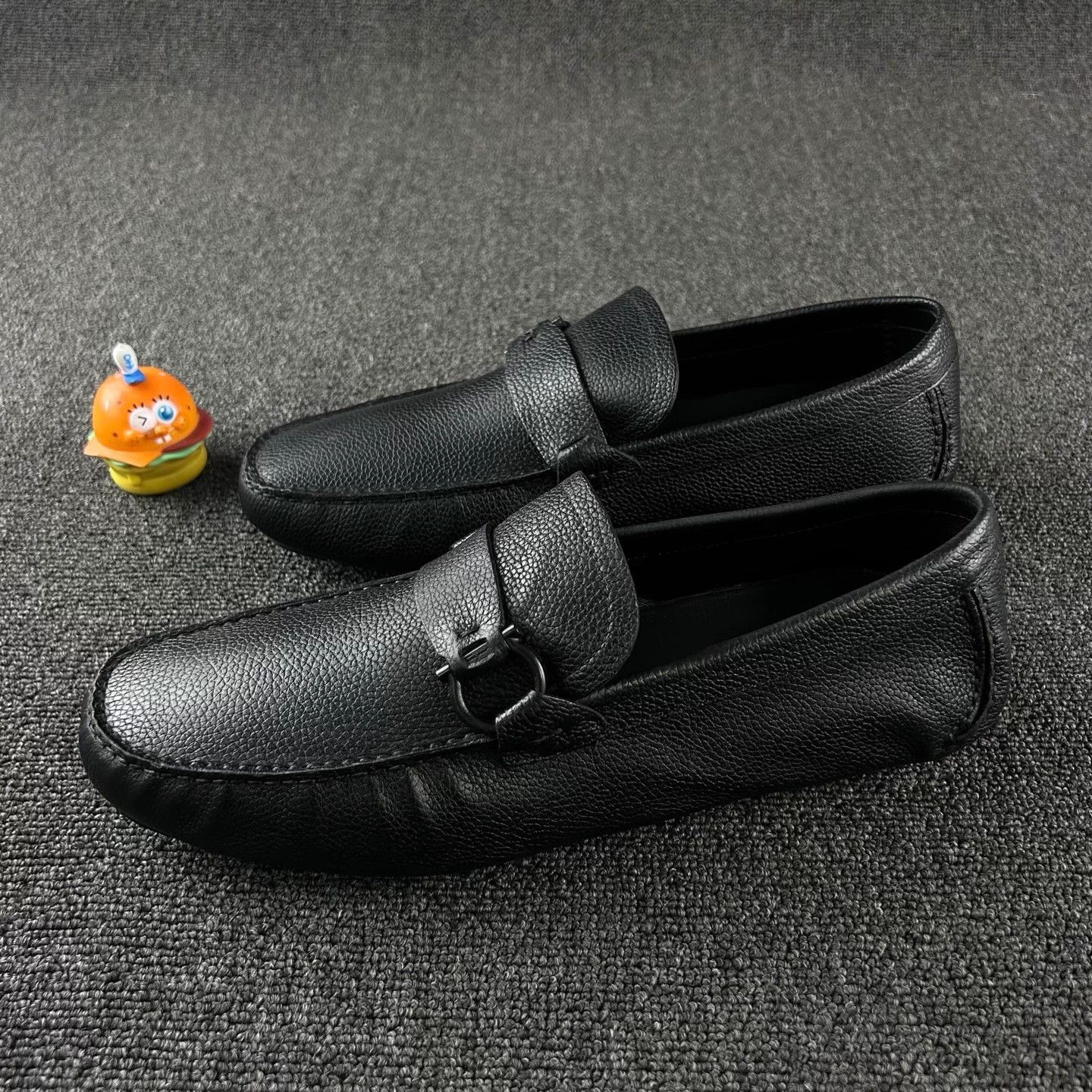 Salvatore Ferragamo Ferragamo Black Casual Shoes Size 44.5 Size US 11.5 / EU 44-45 - 1 Thumbnail