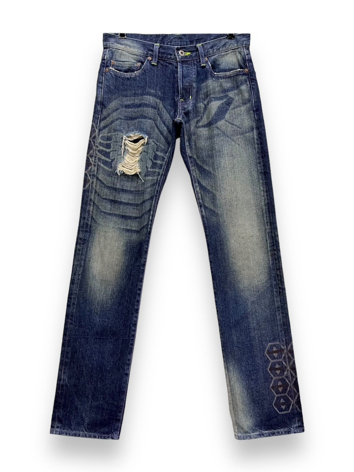 Anime 🔥EVANGELION NERV New Theatrical Version x COSPA JPN Denim Size US 30 / EU 46 - 2 Thumbnail