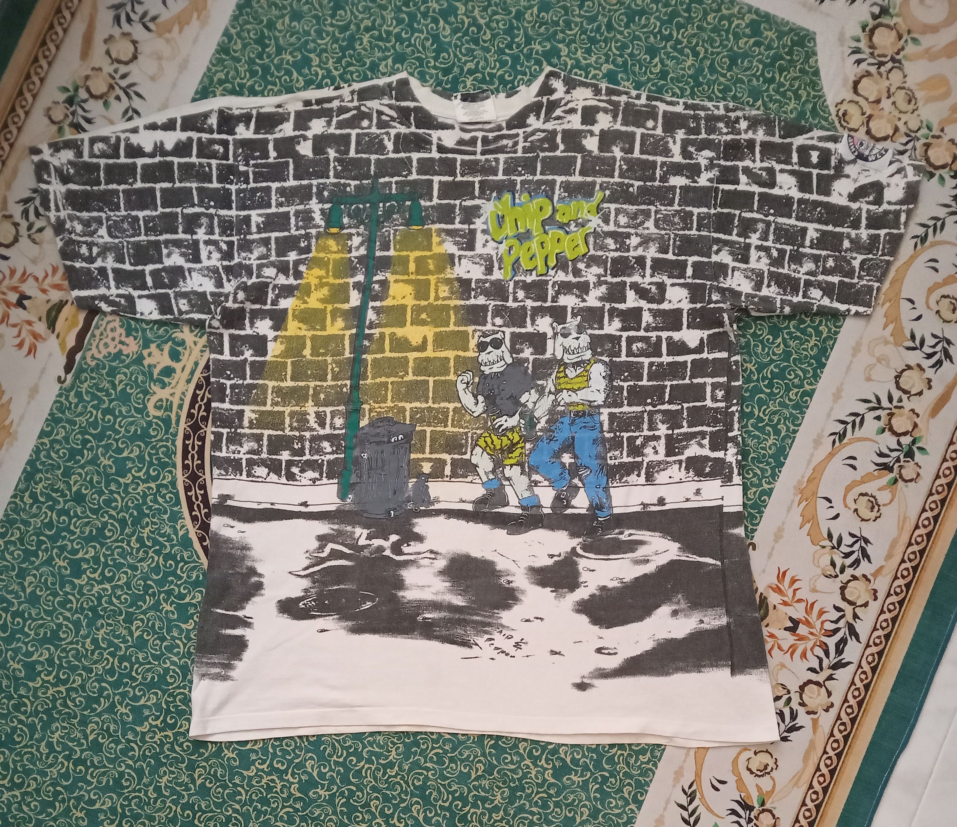 image of Very Vintage Very Chip And Pepper Wetwear Ovp T Shirt in Mix, Men's (Size XL)
