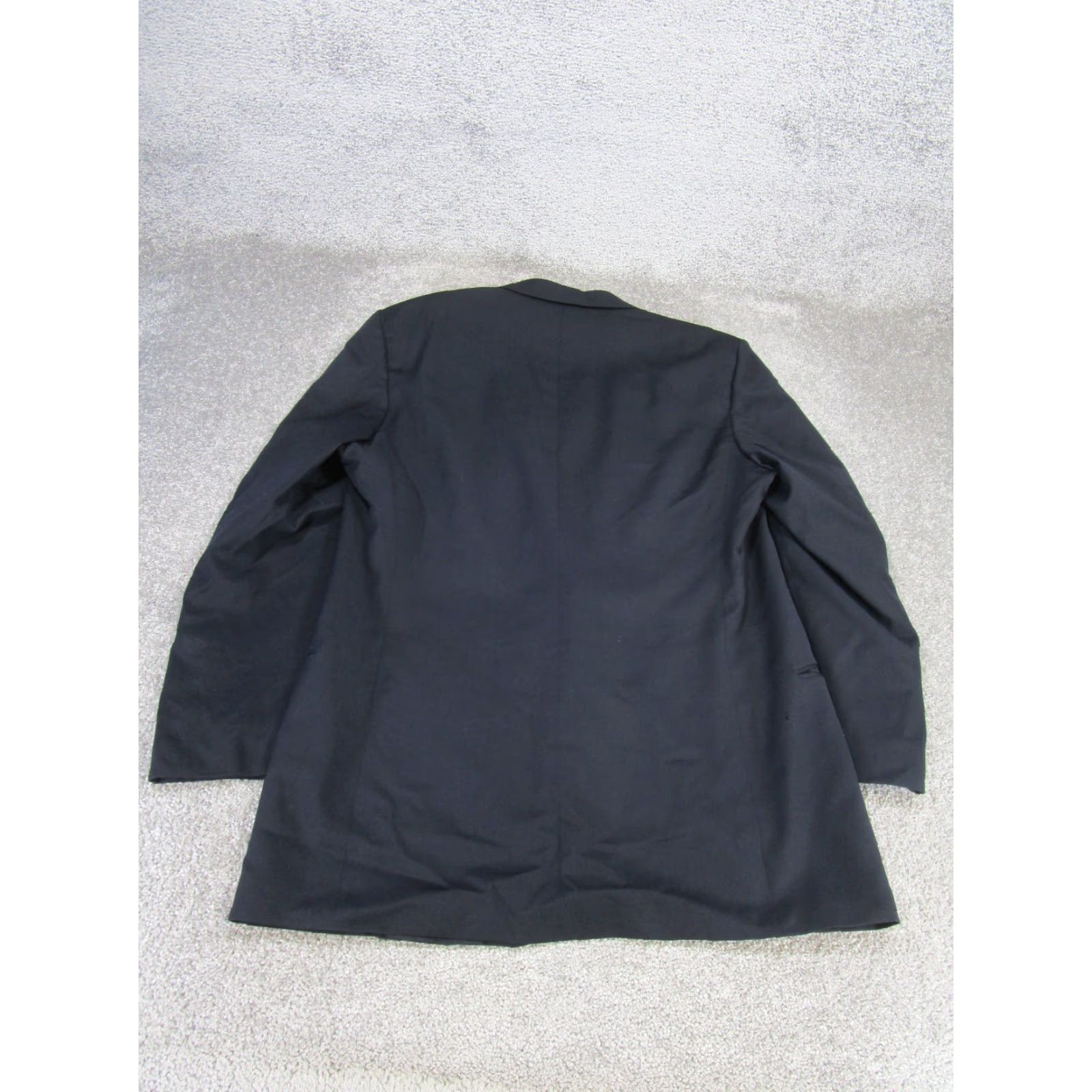Vintage Mani Sport Coat Men 44 Navy Blue Wool Single-Breasted Jacket/Coat Regular Length Solid Pattern Mens 2 Piece Sports Theme Size US S / EU 44-46 / 1 - 3 Thumbnail