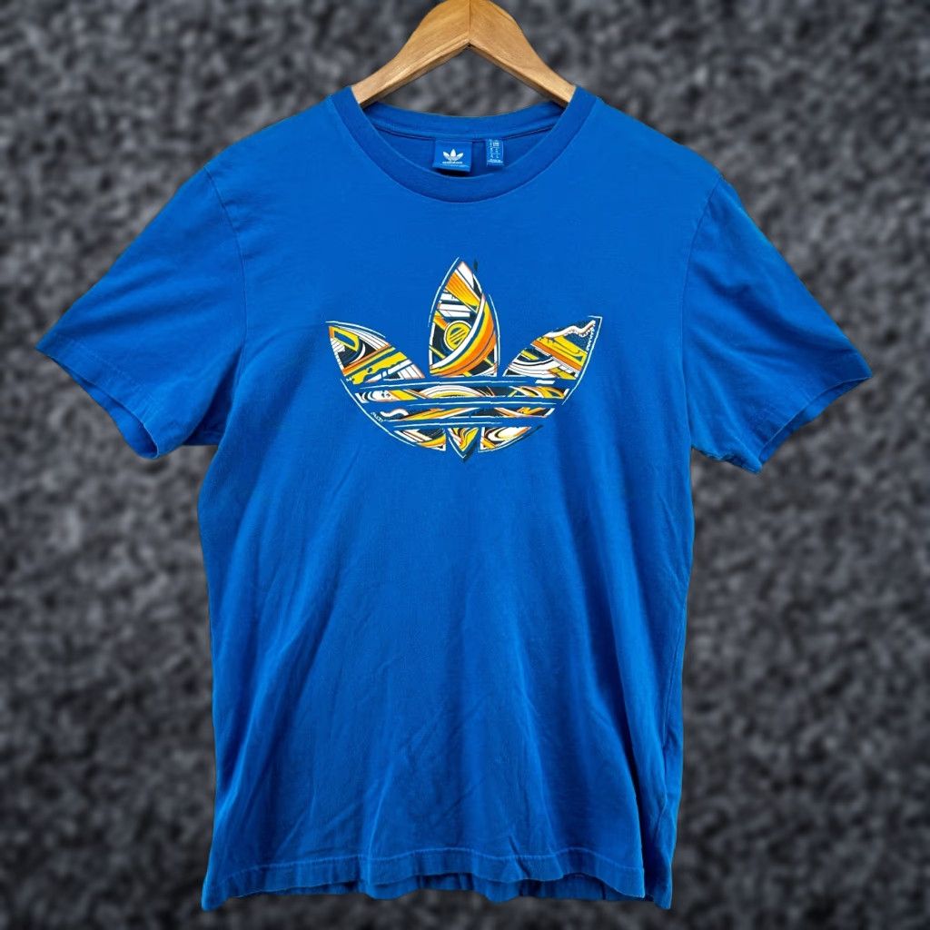 Adidas Adidas T-Shirt Blue Men's Medium Short Sleeve Crew Neck Pullover Classic Size US M / EU 48-50 / 2 - 1 Thumbnail