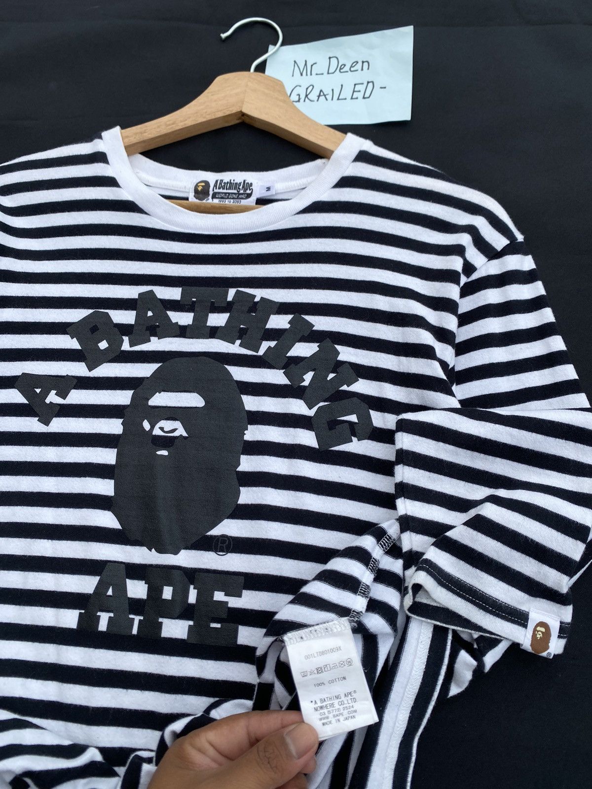 Bape Rare Bape College Stripes Longsleeve Shirt Size US M / EU 48-50 / 2 - 11 Thumbnail